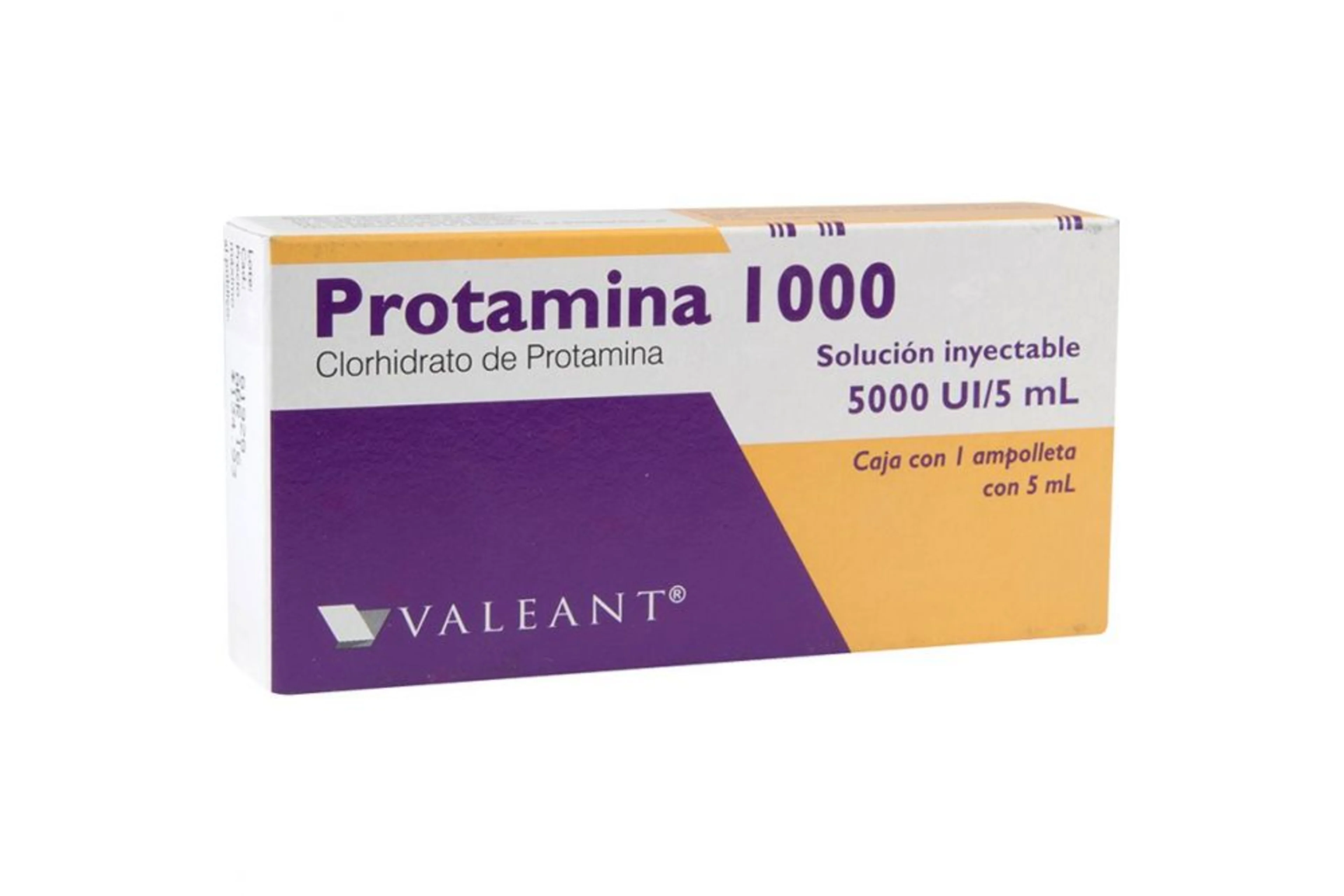 Protamina protamina 5000 ui con 1 solución inyectable
