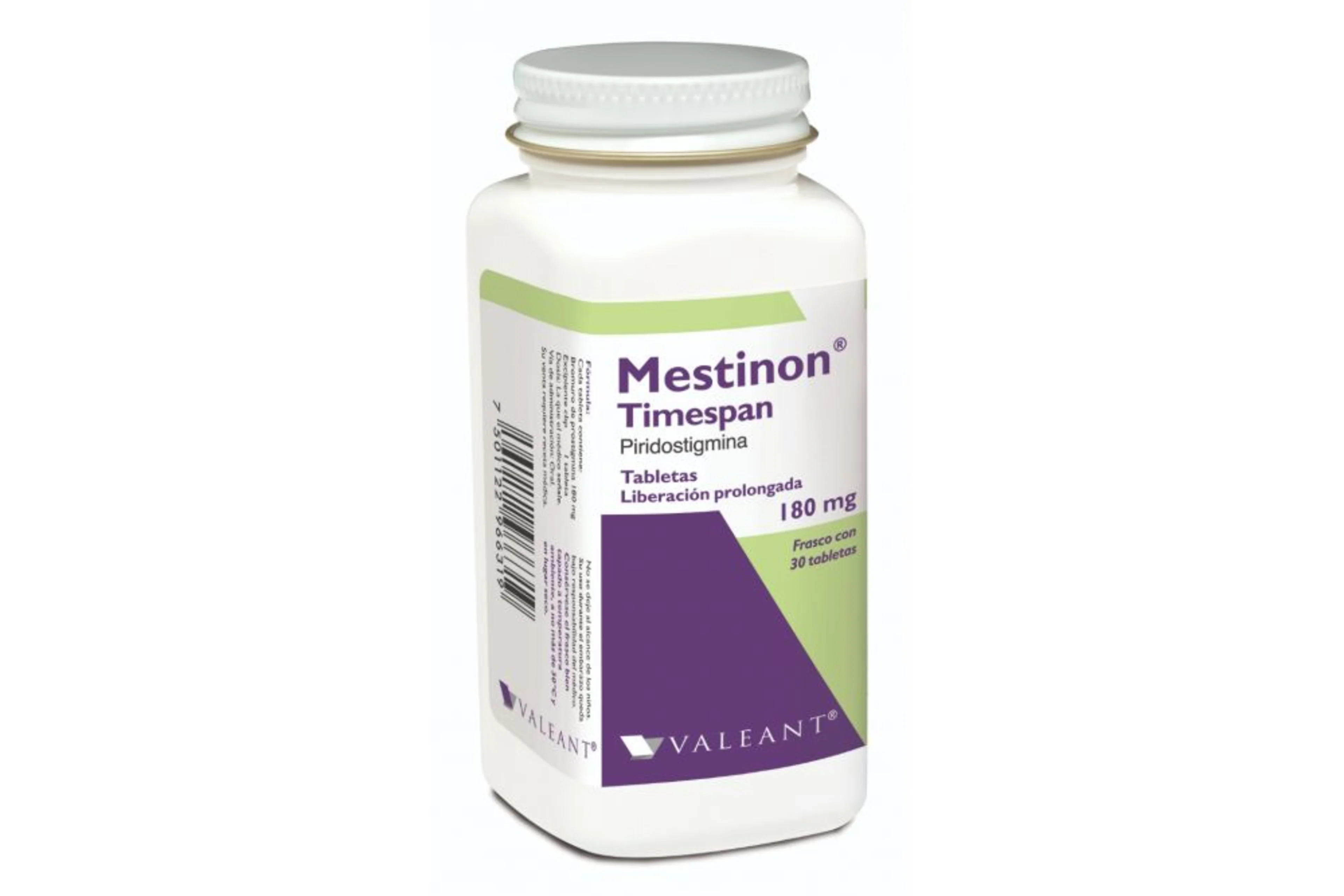Mestinon Timespan 180 Mg Con 30 Tabletas Liberación Prolongada