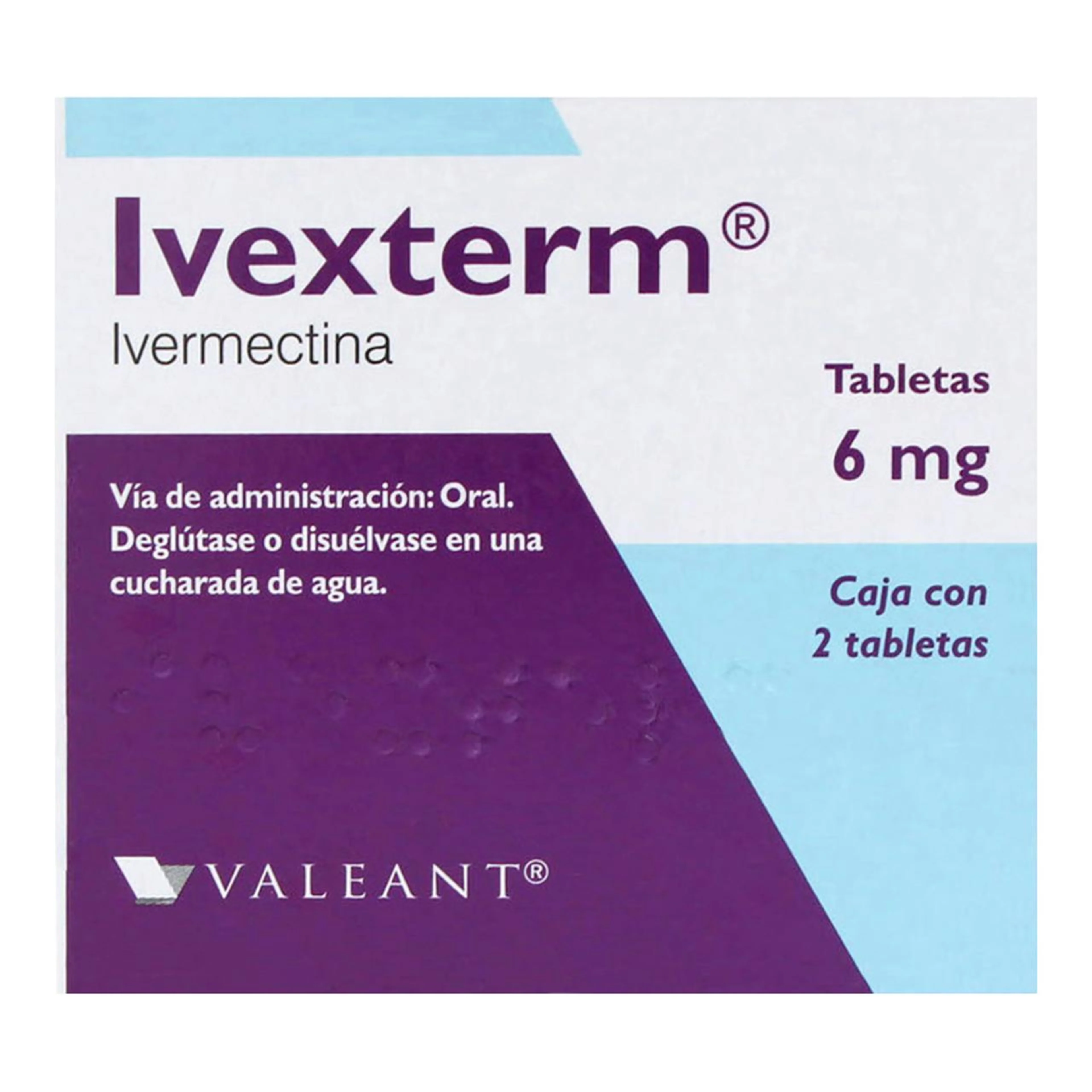 Ivexterm 6 Mg Con 2 Tabletas
