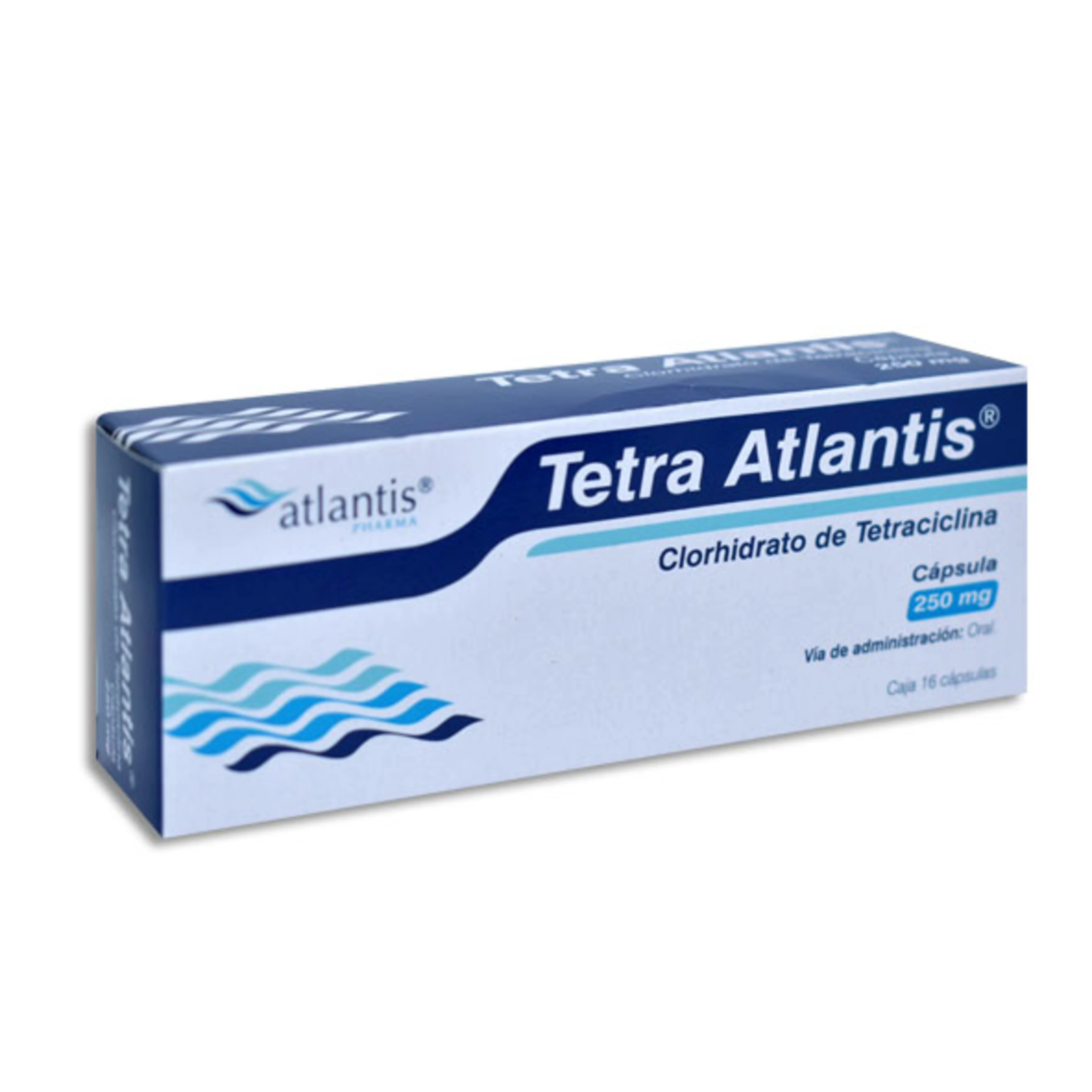 Tetra Atlantis Tetraciclina 250 Mg Con 16 Cápsulas