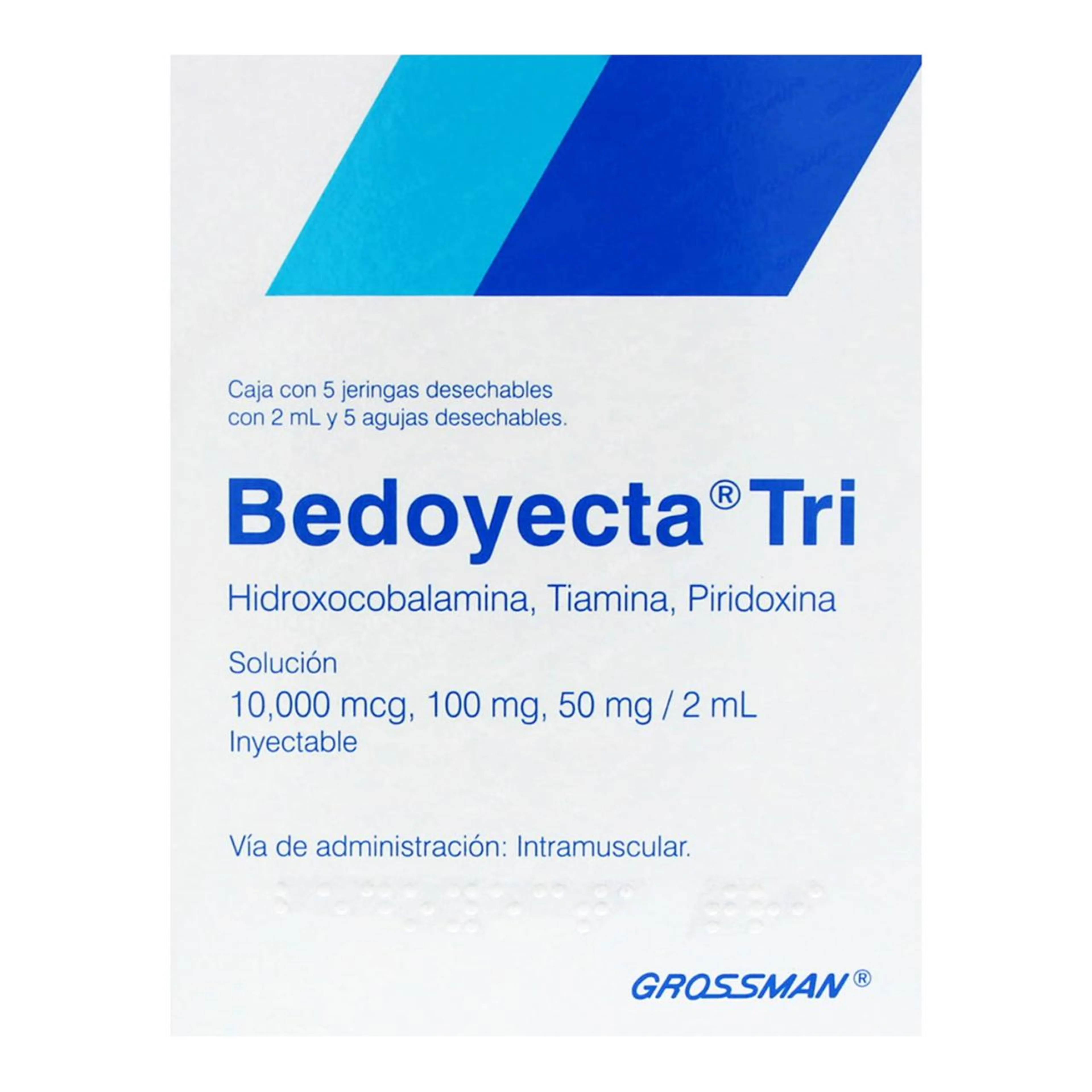 Bedoyecta-Tri Con 5 Jeringas De 2 Ml