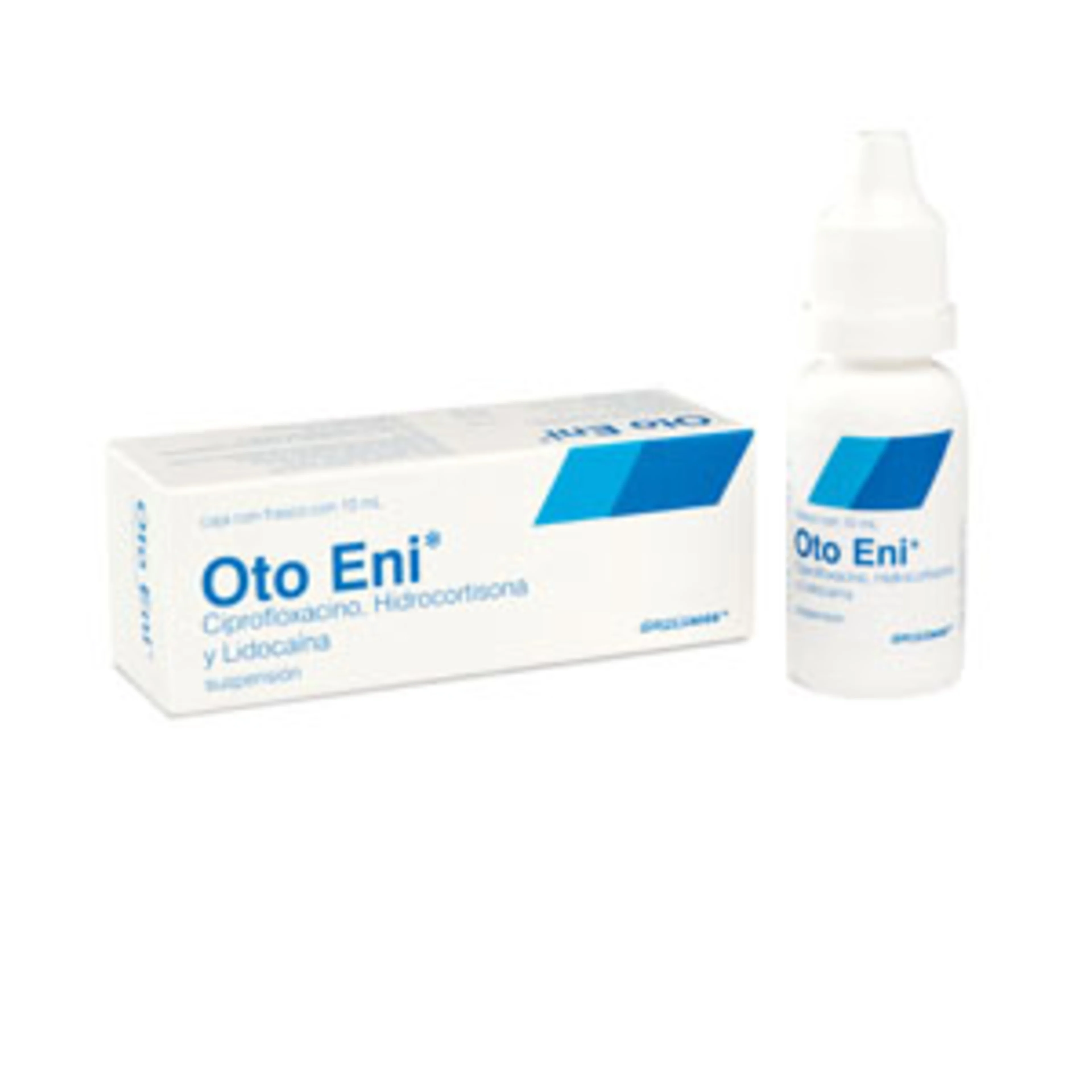 Oto eni ciprofloxacino 2 mg hidrocortisona 10 mg lidocaína 50 mg con 1 suspensión