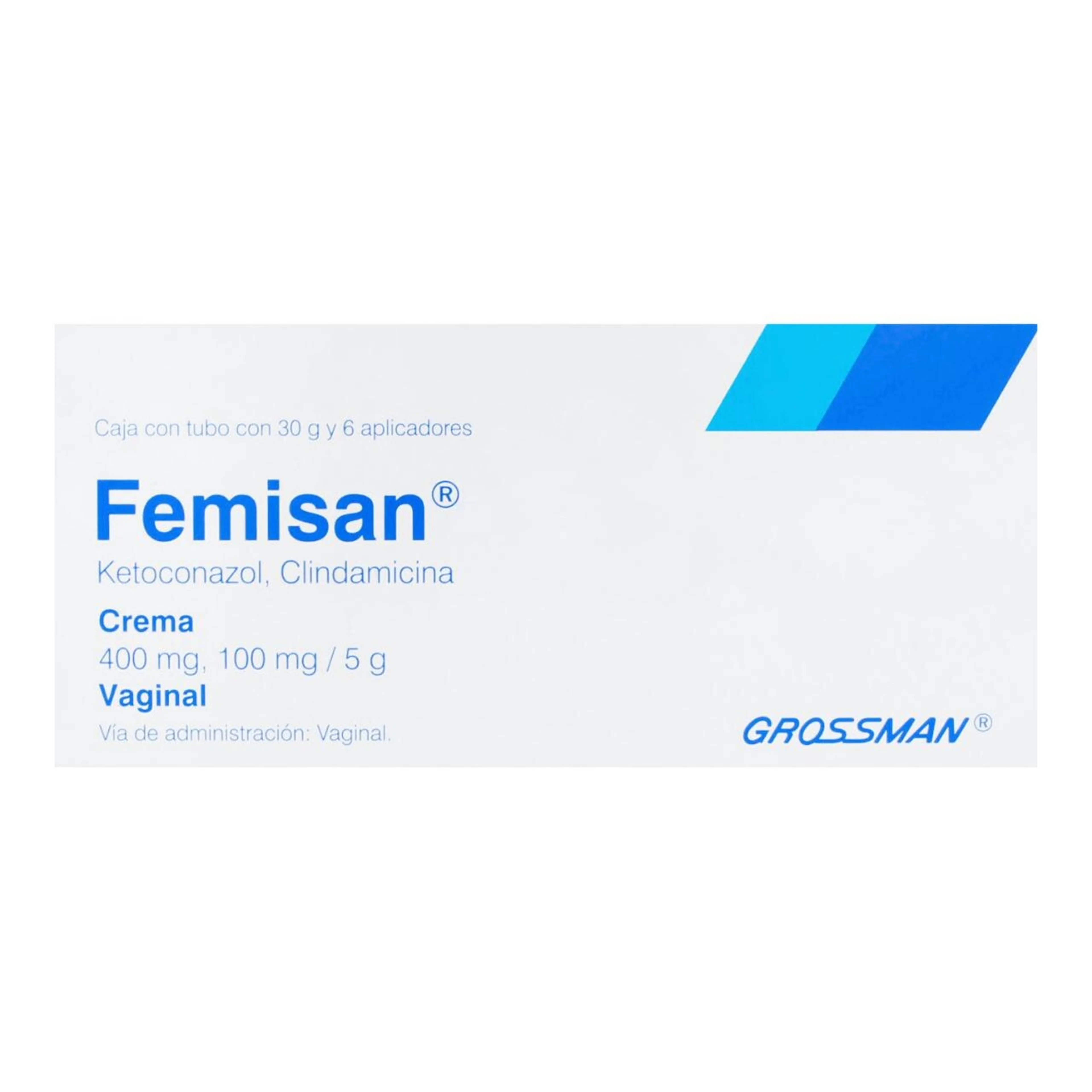 Femisan 400/100 Mg Crema Vaginal 30 G Y 6 Aplicadores