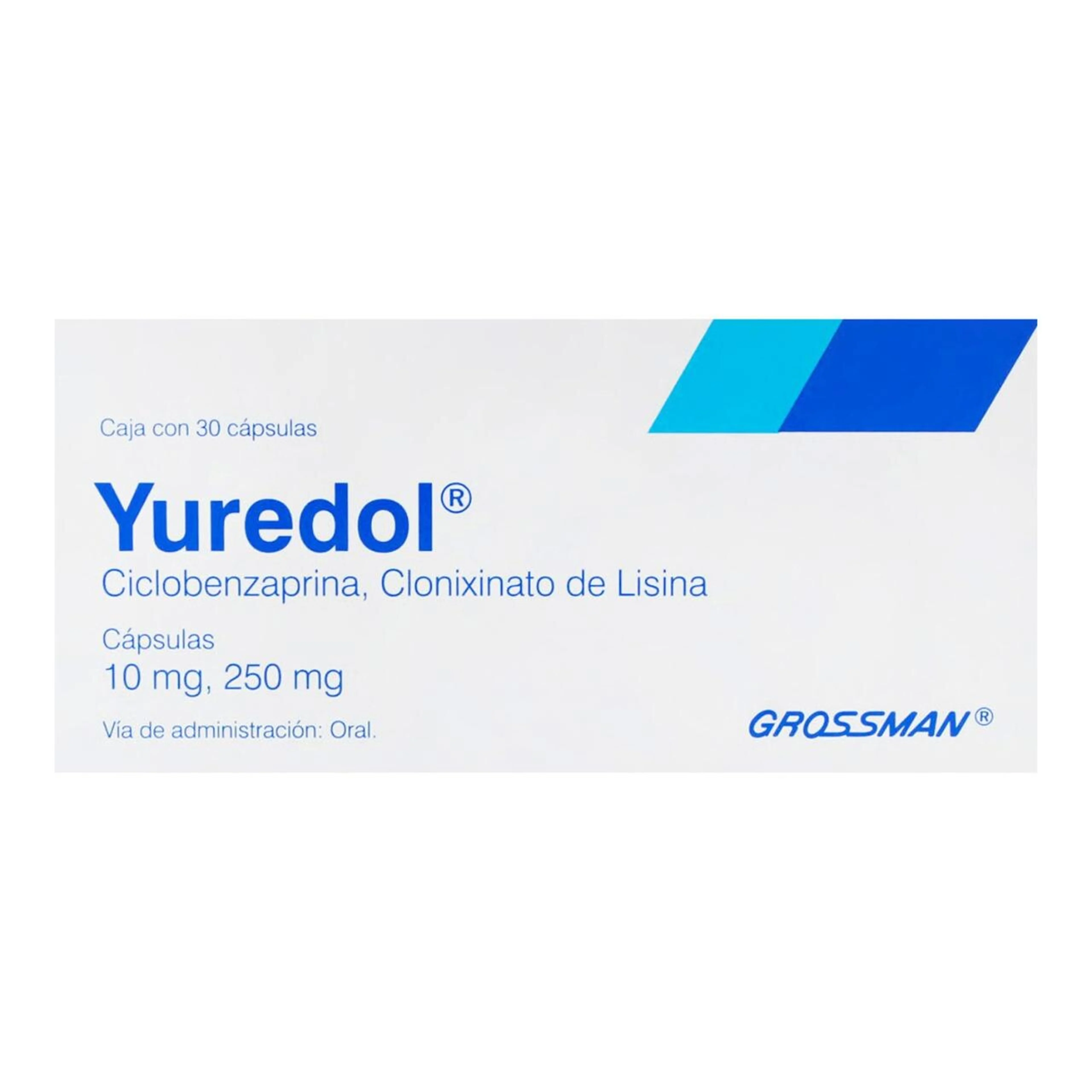 Yuredol 10/250 Mg 30 Cápsulas