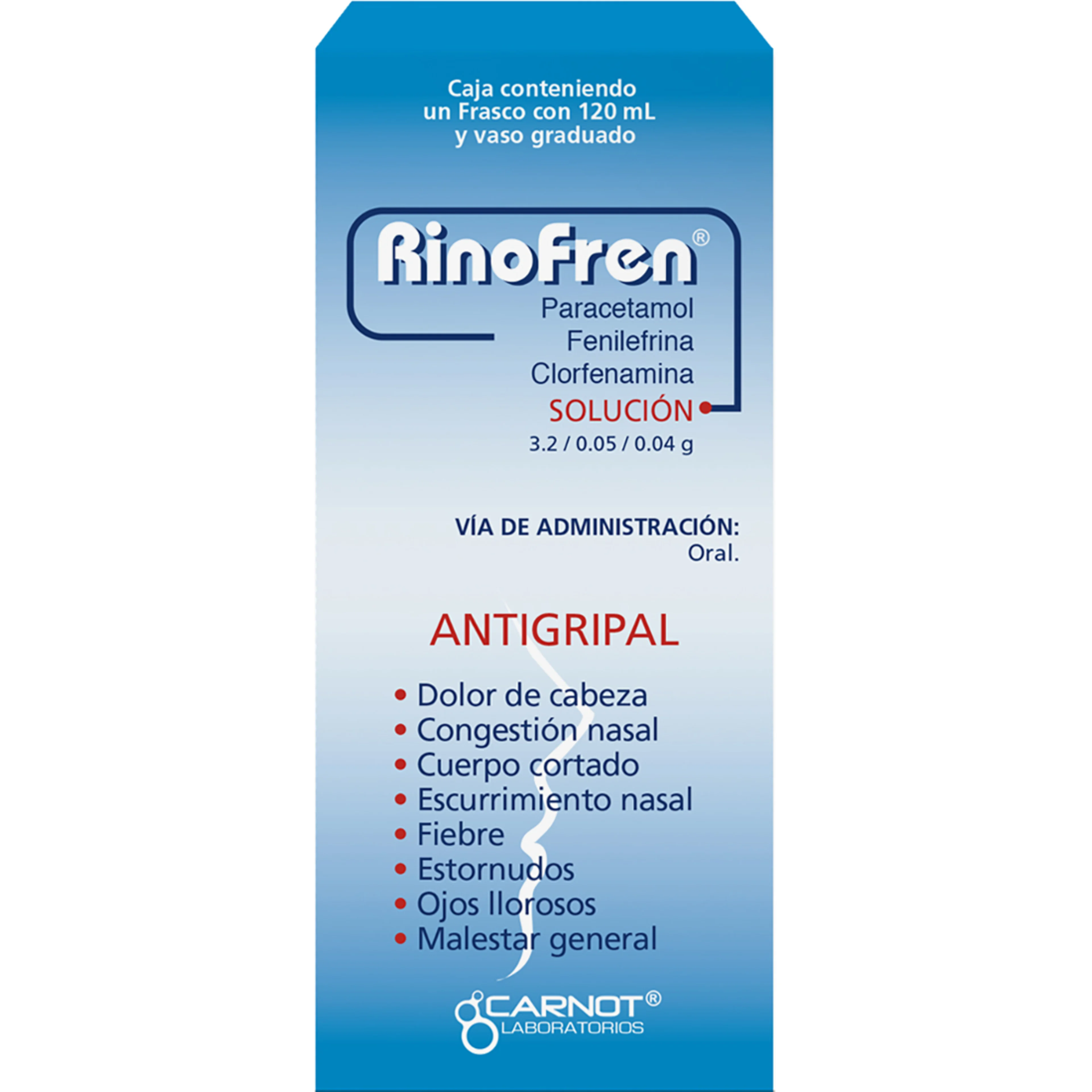 Rinofren 3.2/0.05/0.04 G Solución Oral Con 120 Ml
