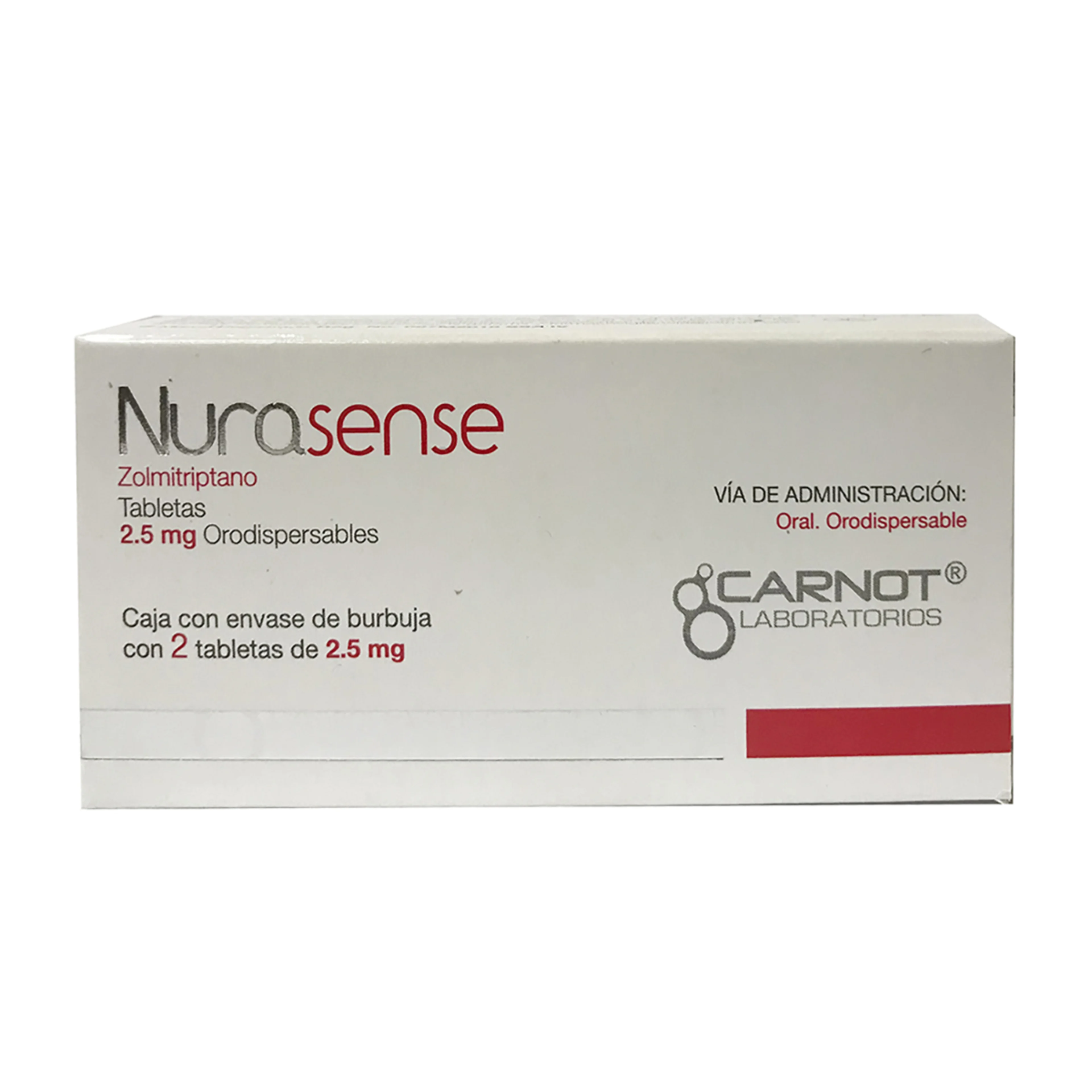 Nurasense 2.5 Mg Con 2 Tabletas