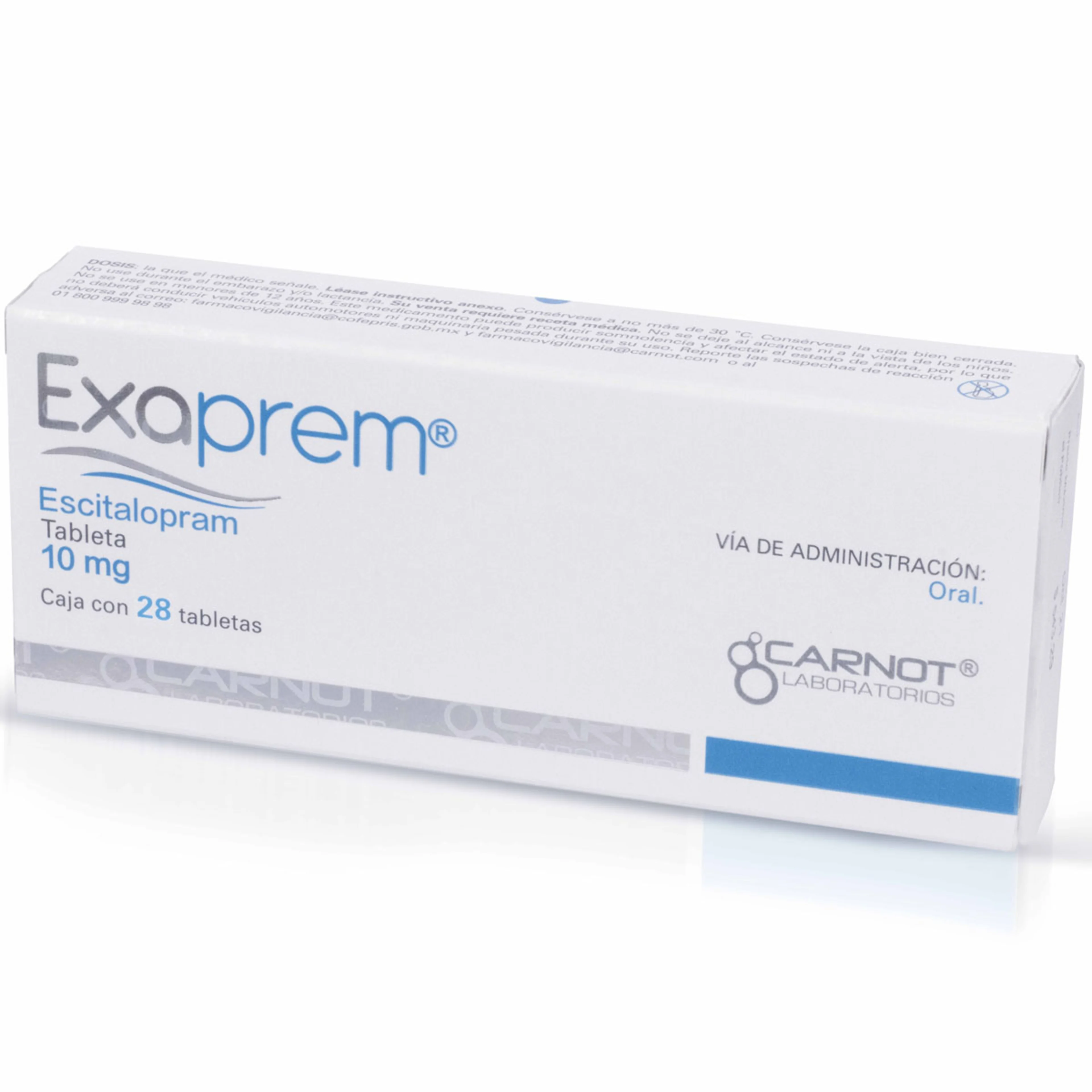 Exaprem 10 Mg Con 28 Tabletas
