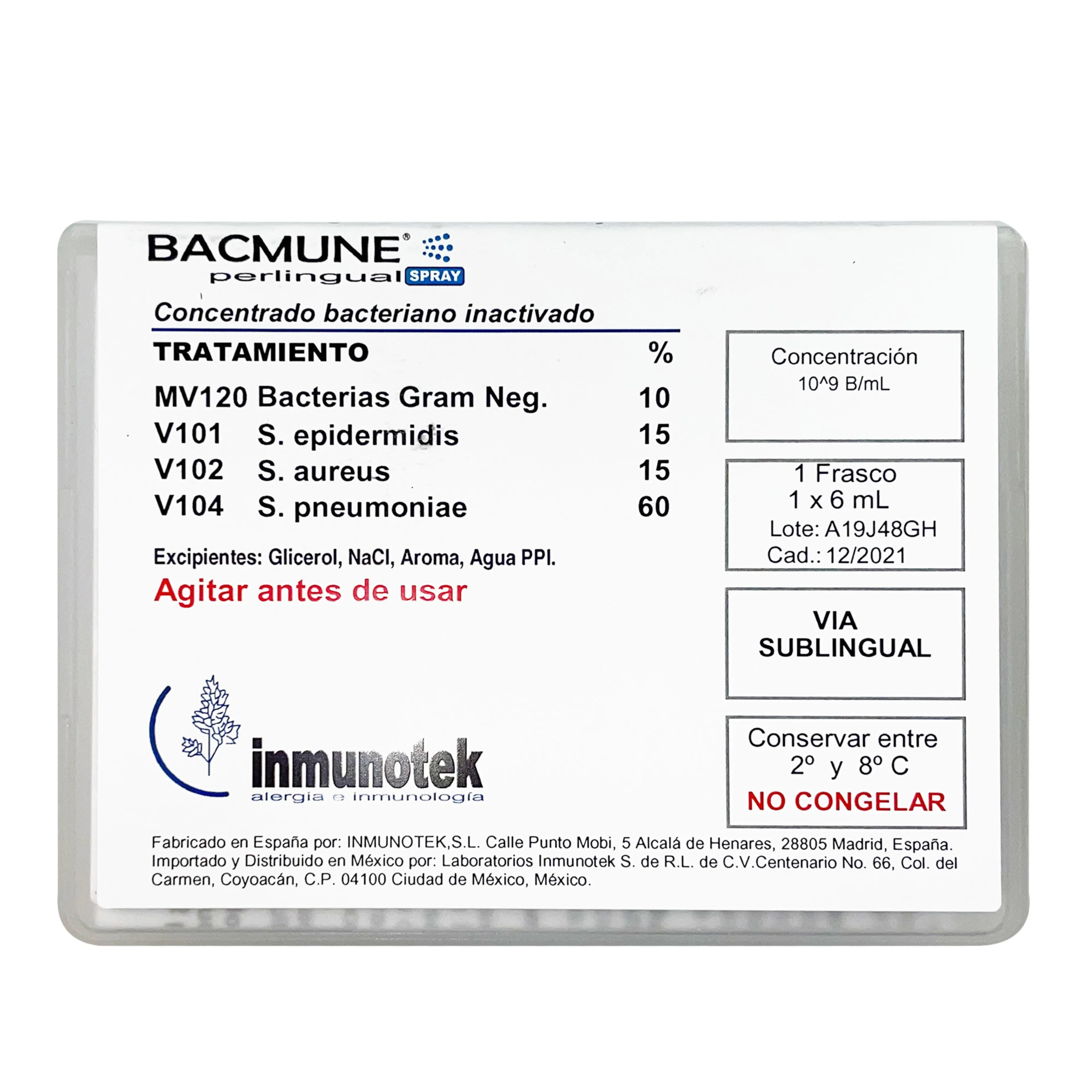 Bacmune Concentrado Bacteriano Para Prevención De Infecciones Y Fortalecer El Sistema Inmune