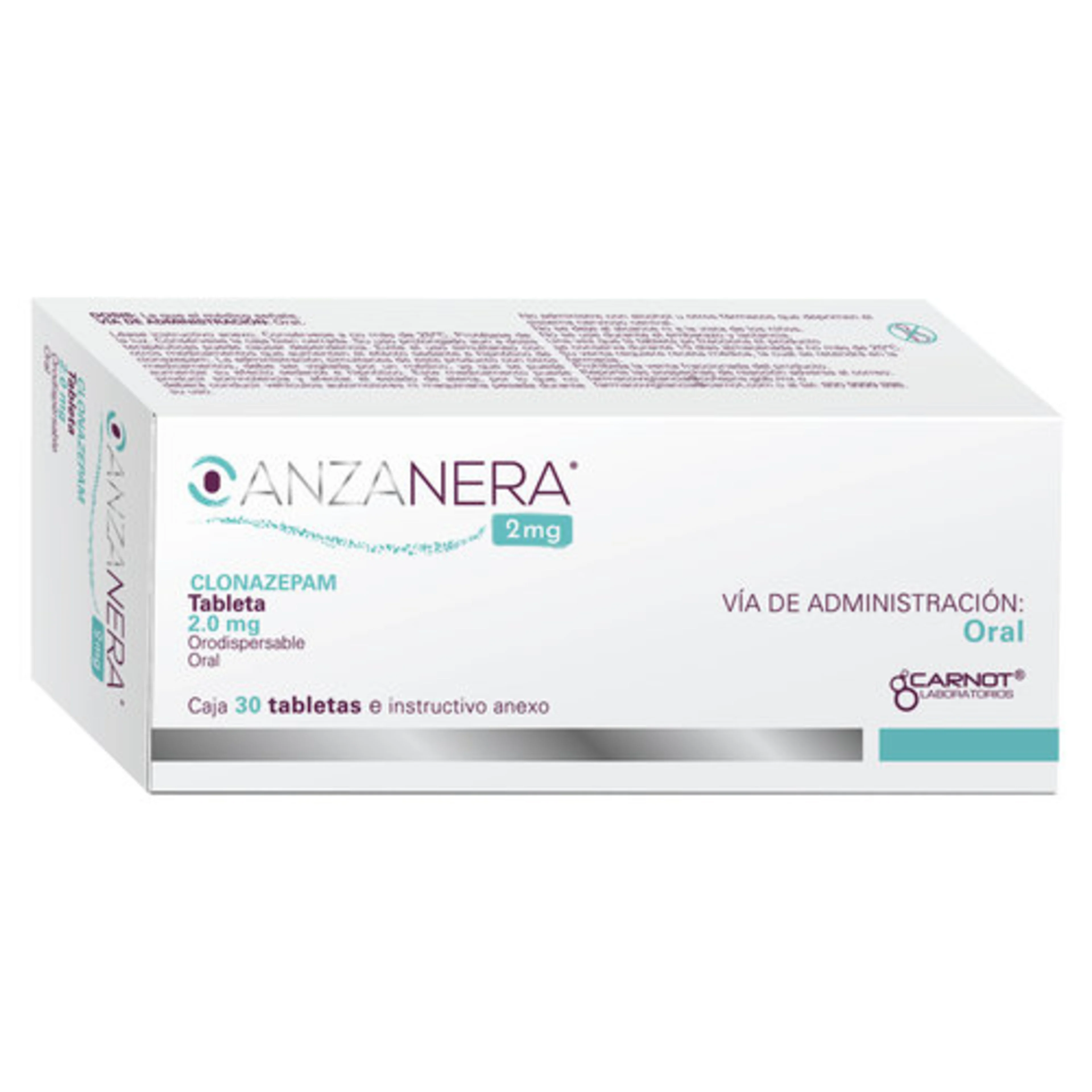 Anzanera 2 Mg Con 30 Tabletas