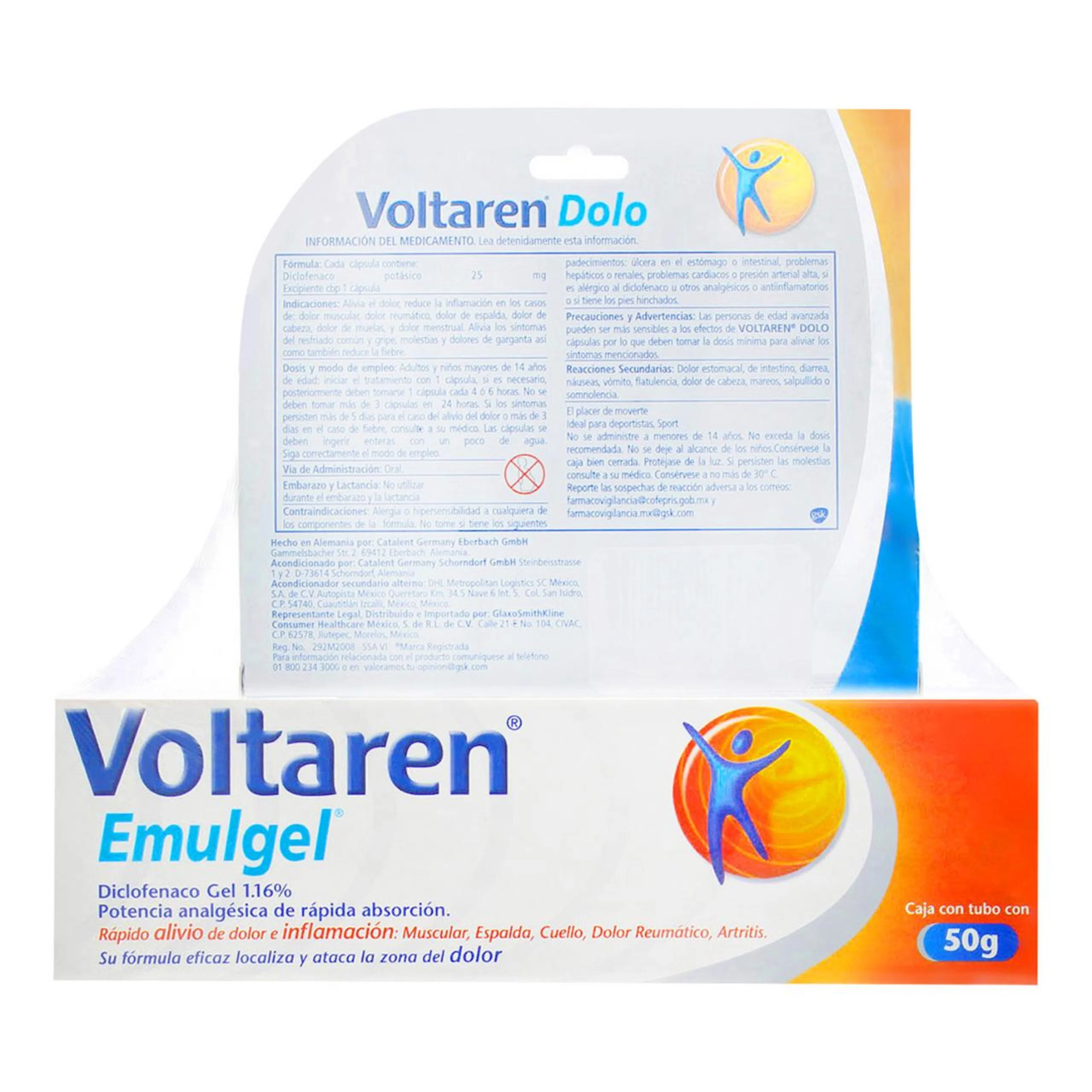 Voltaren emul 50g+dolocaps precio especial