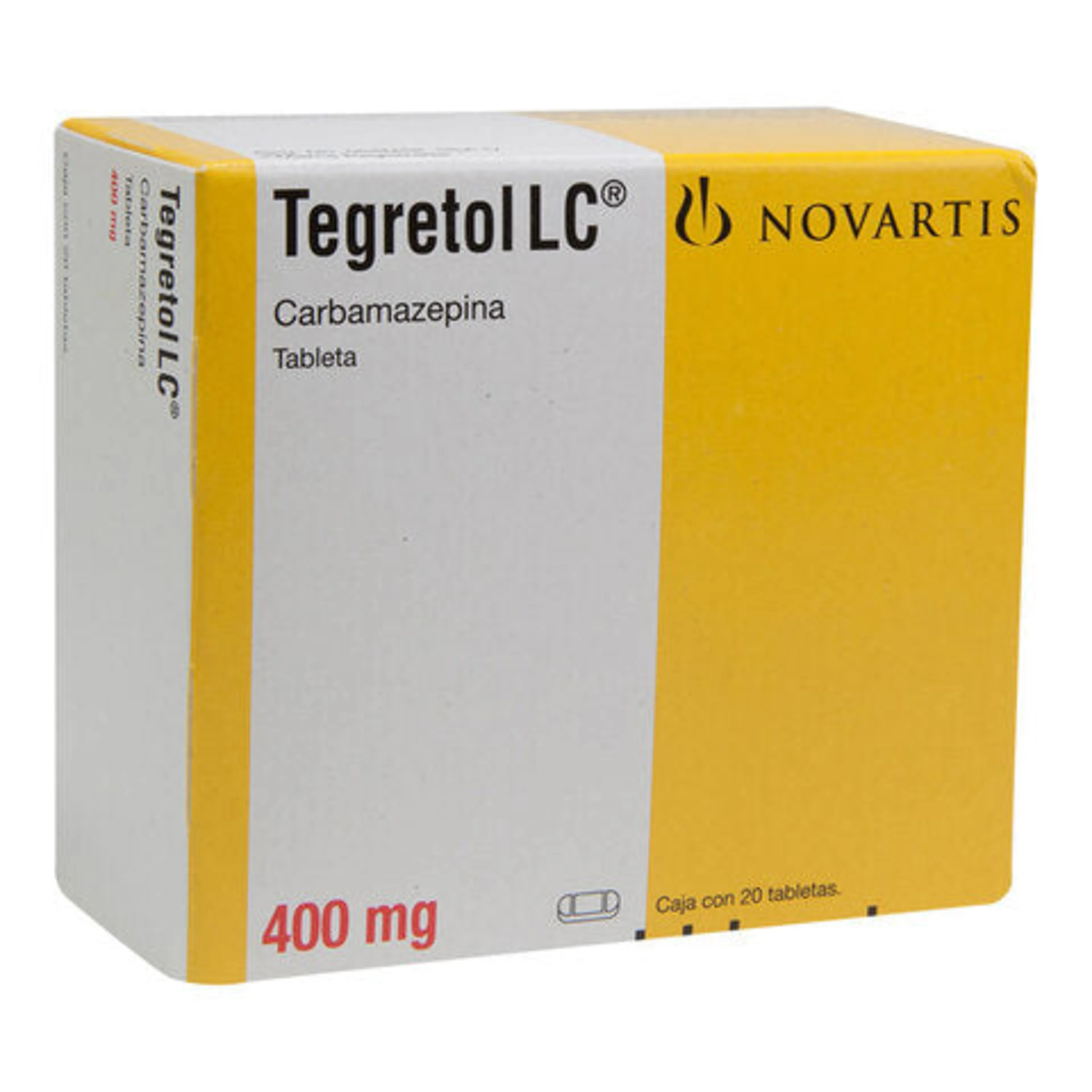 Tegretol Lc 400 Mg Con 20 Comprimidos
