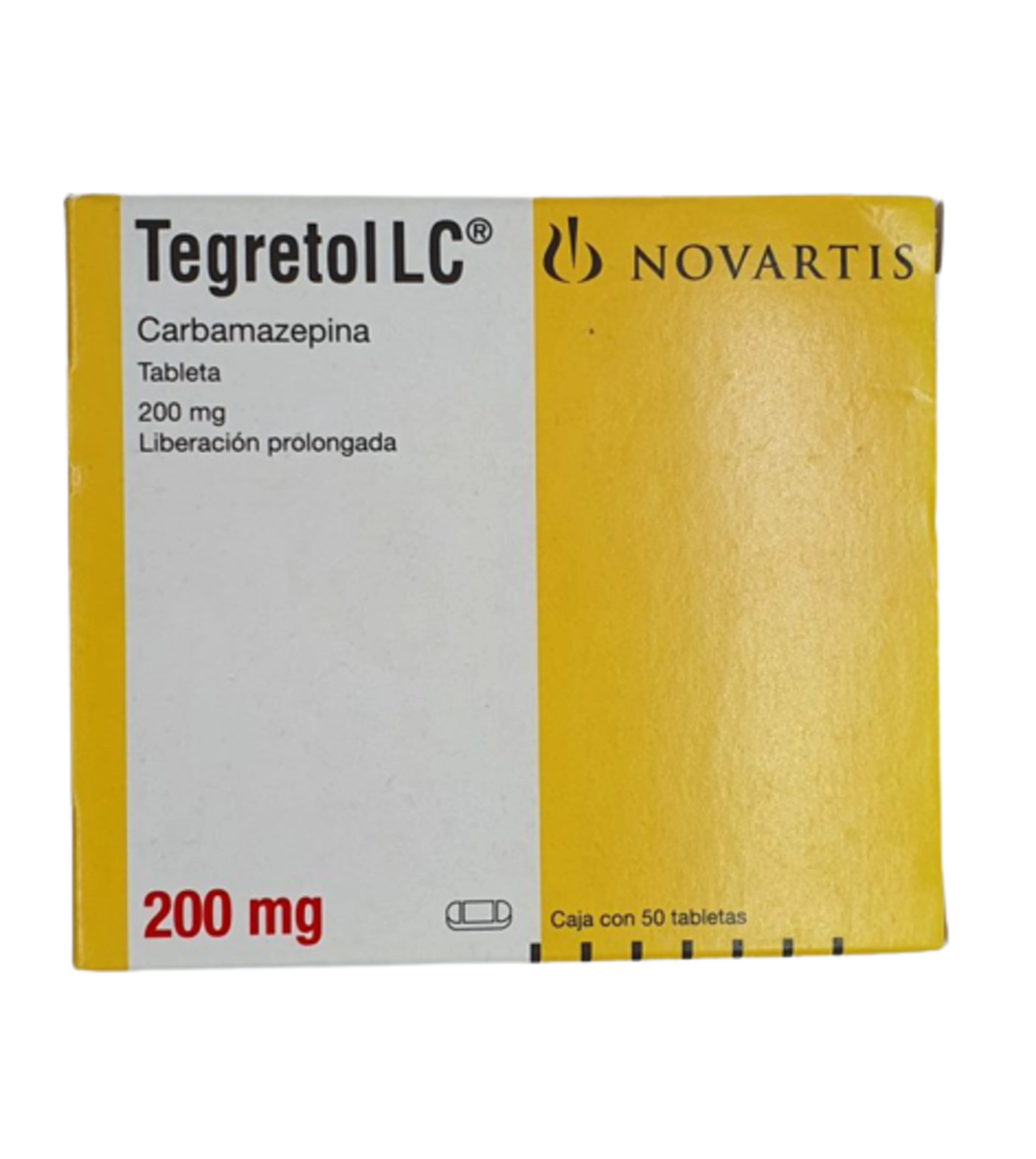 Tegretol Lc 200 Mg Con 50 Tabletas