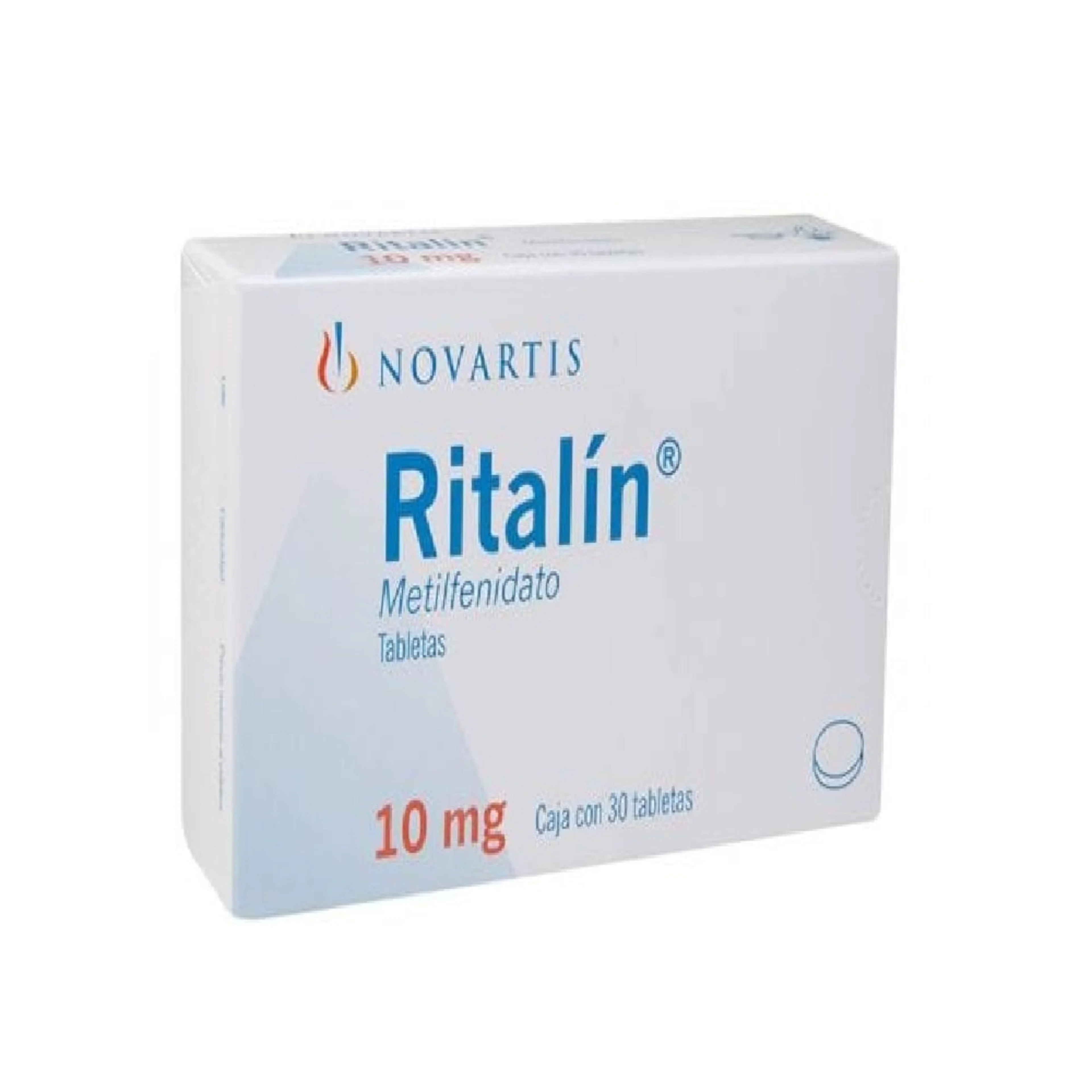 Ritalín 10 Mg Con 30 Tabletas