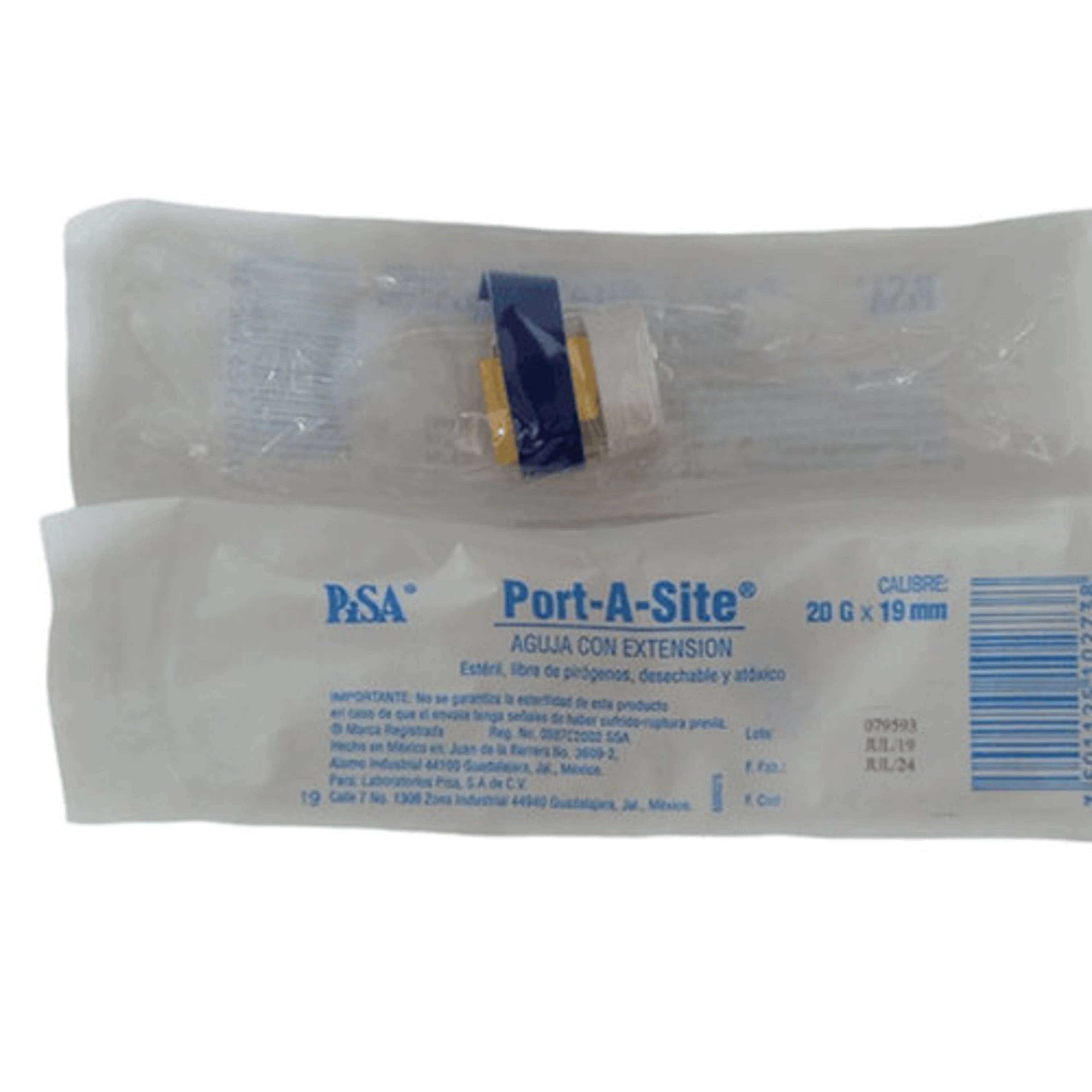 Aguja Port-A-Site 20 G X 19 Mm