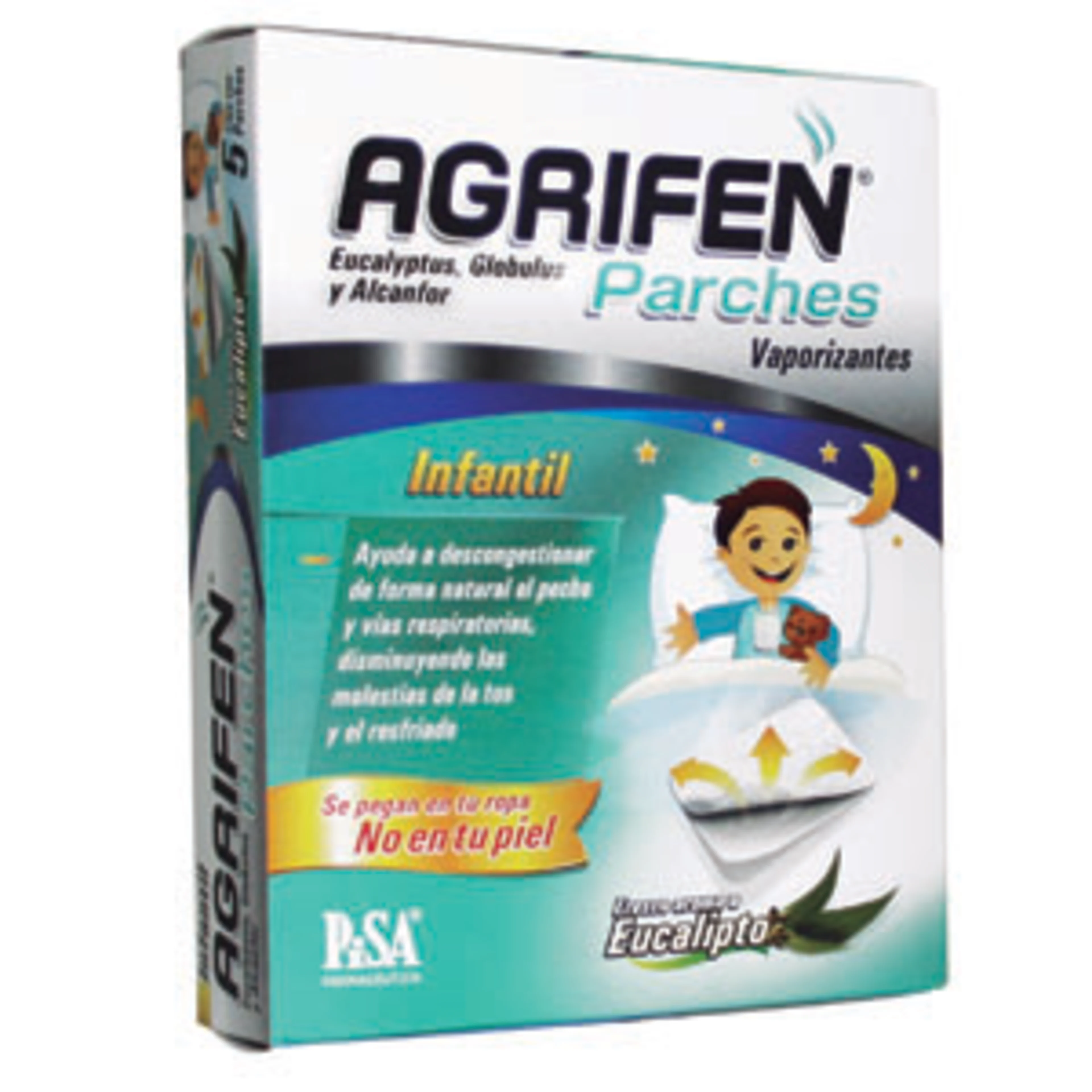 Agrifen infantil 5 parches 187.5/62.5mg