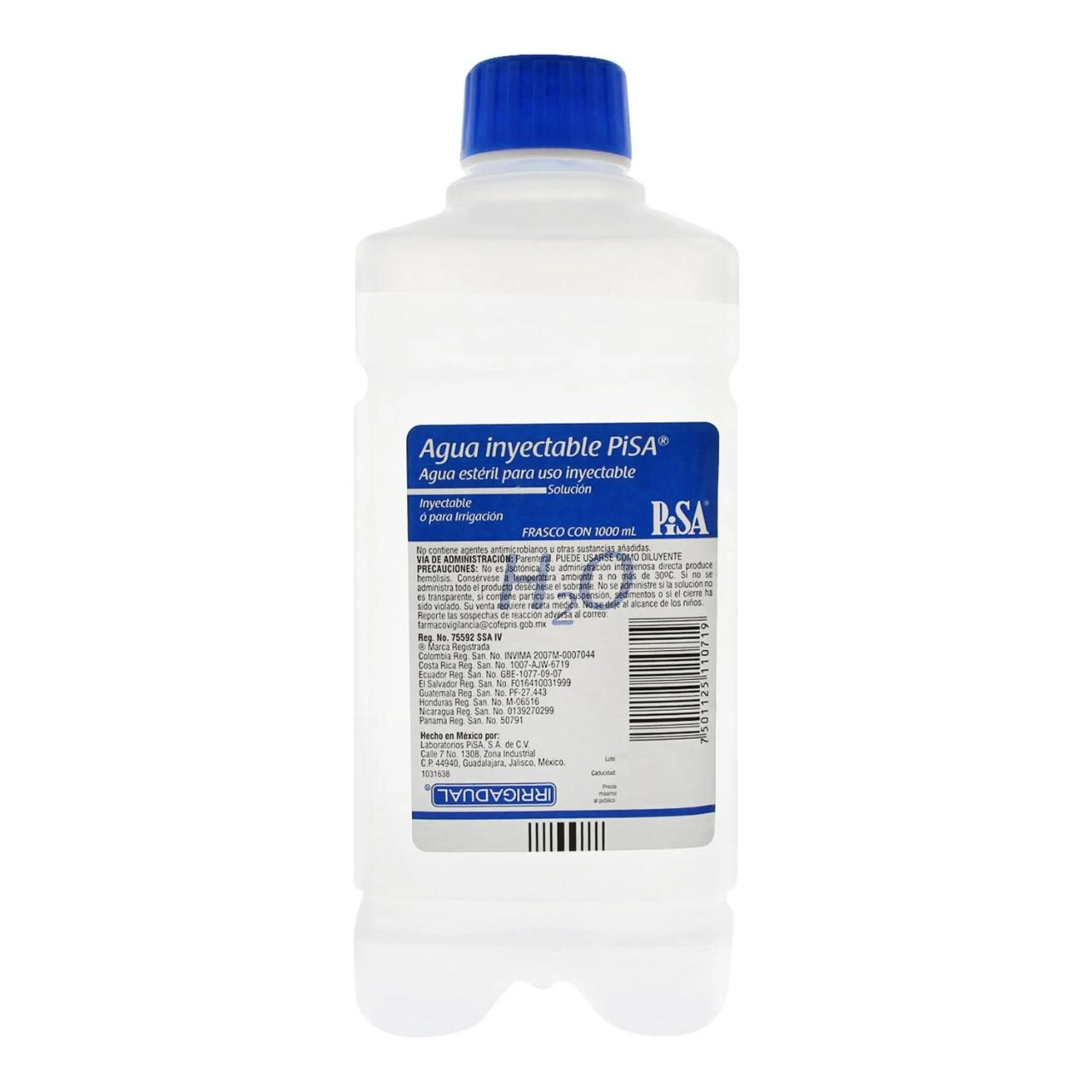 Agua Inyectable Para Irrigación Con 1000 Ml