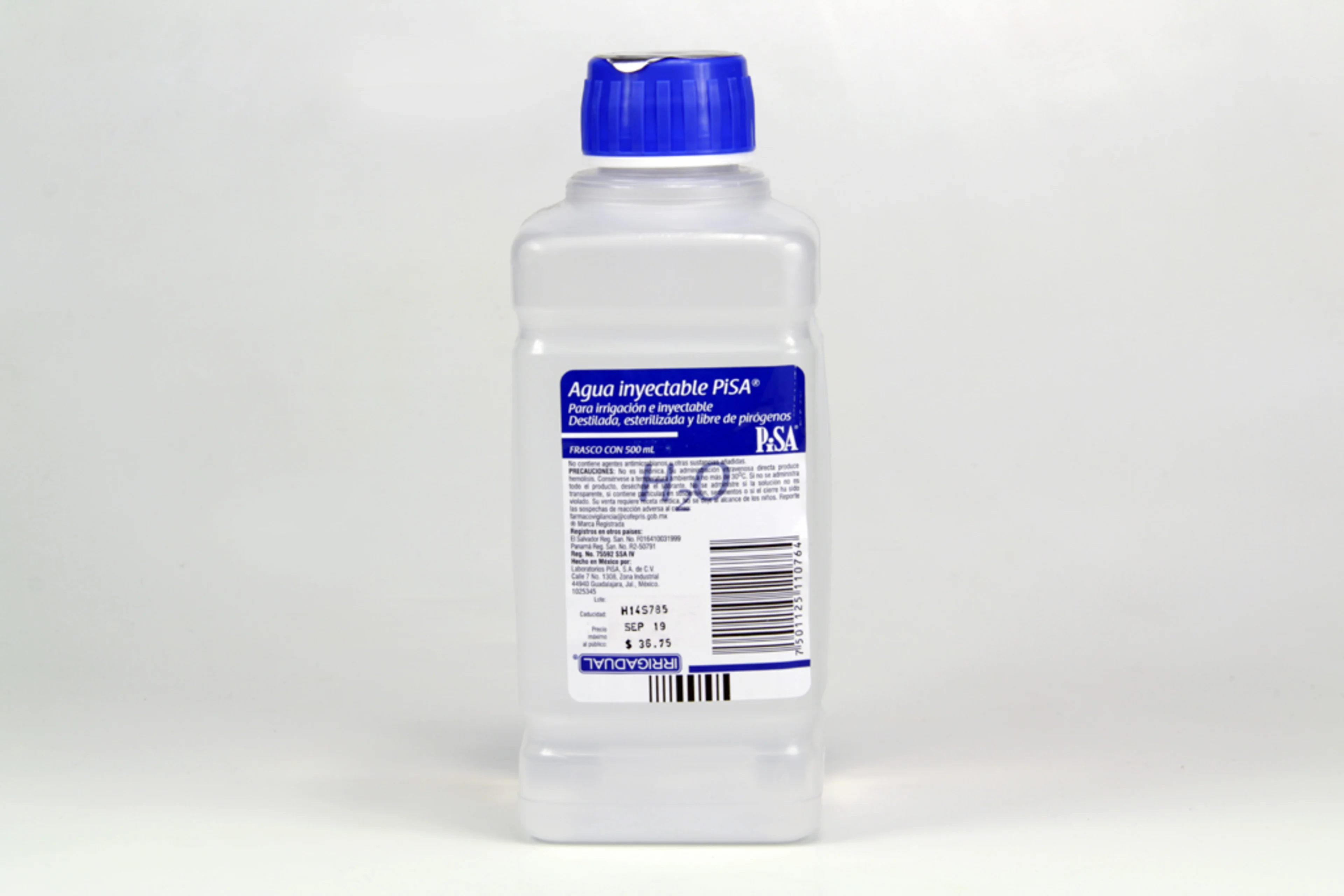 Agua Inyectable Estéril para Irrigación Con 500 Ml