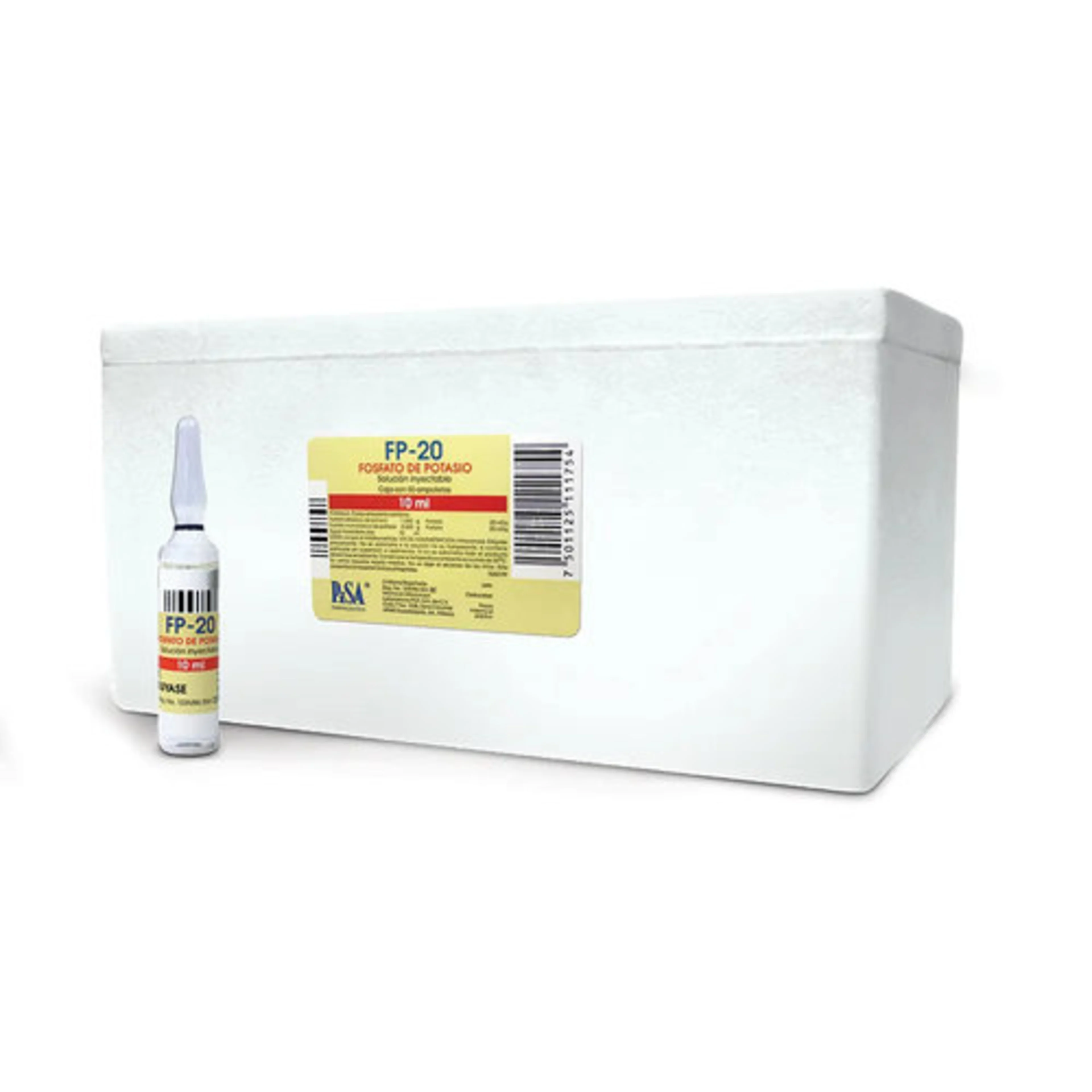 Fp-20 Con 50 Ampolletas De 10 Ml