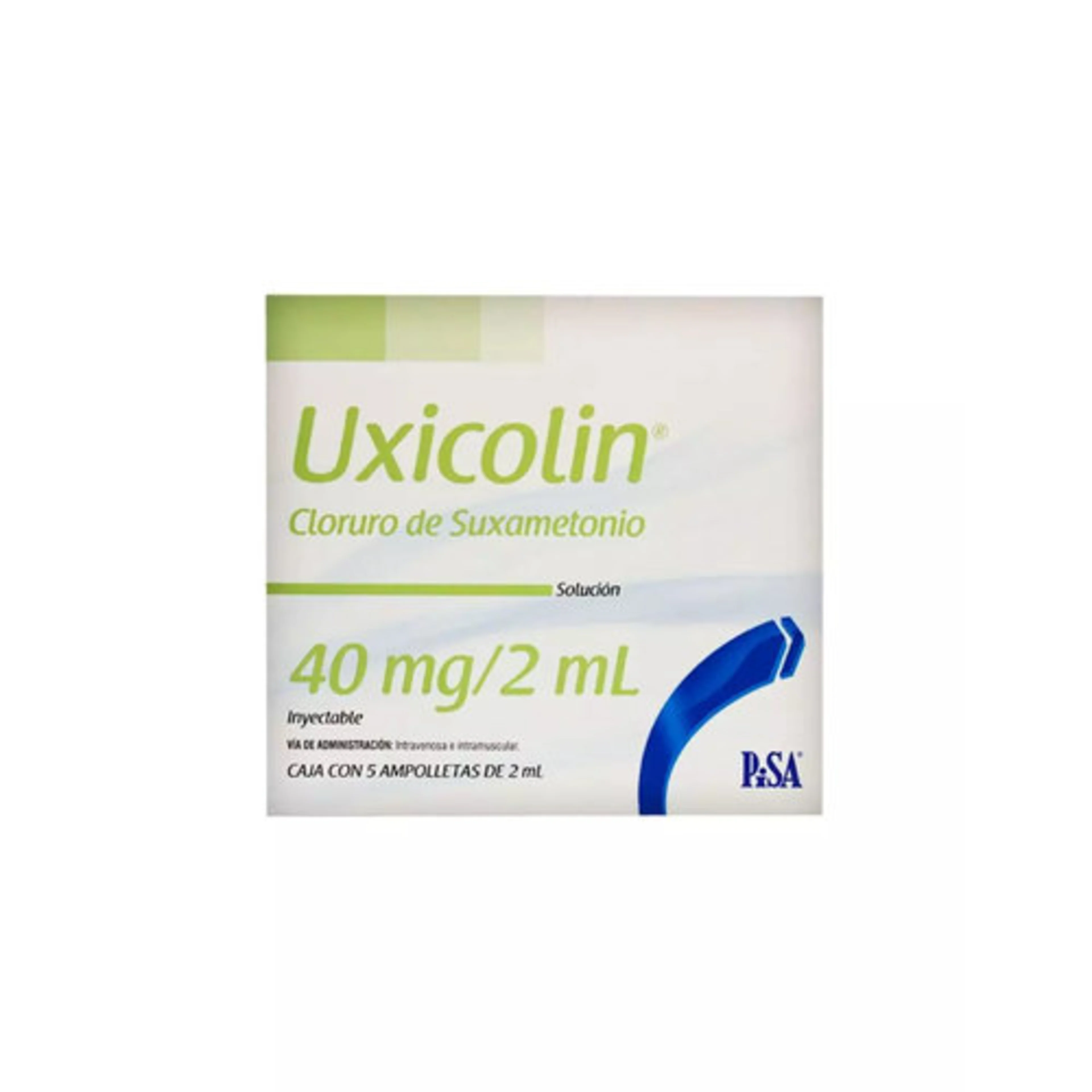Uxicolin 40 Mg/2 Ml Con 5 Ampolletas