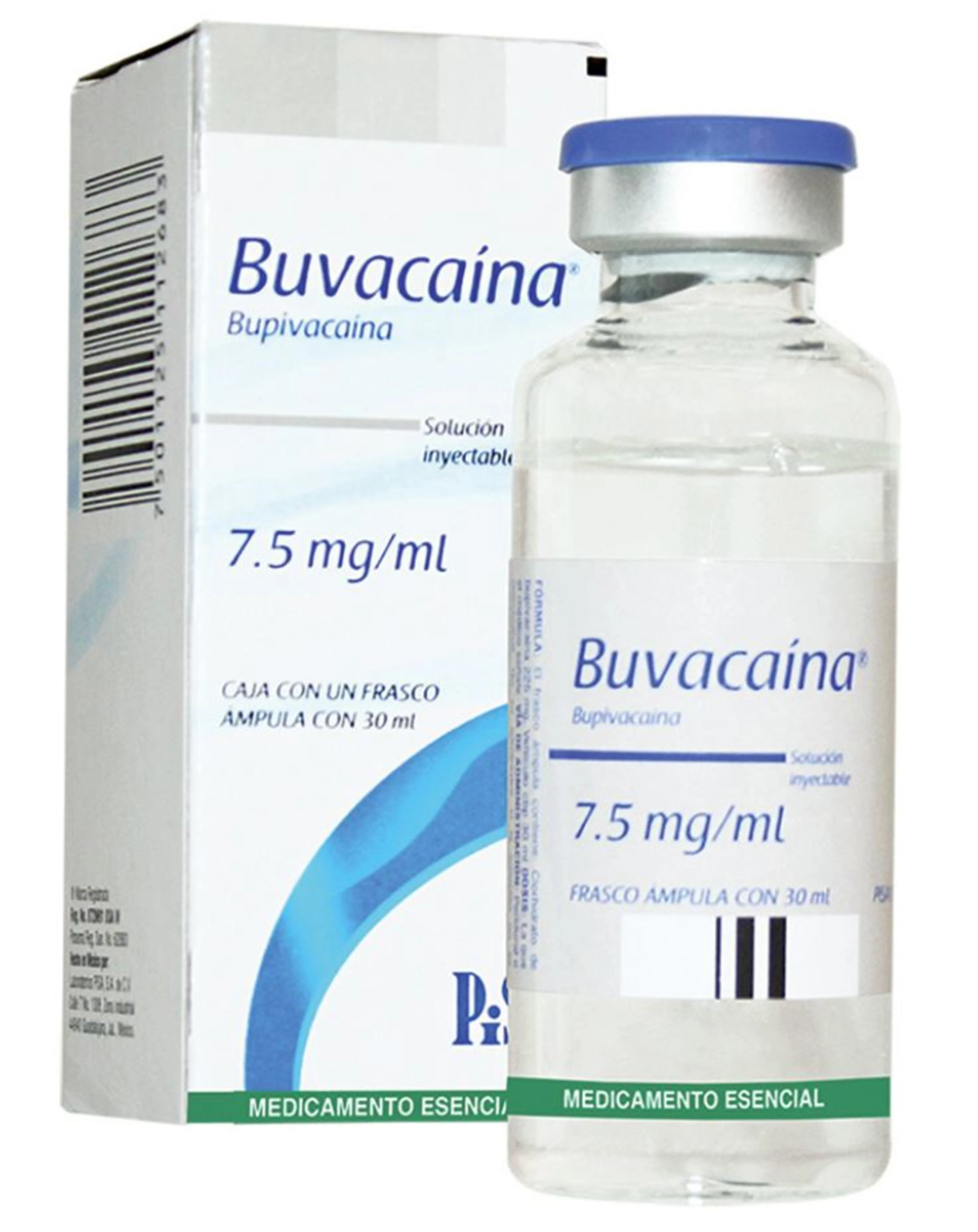 Buvacaina 7.5 Mg Con 1 Frasco Ámpula De 30 Ml