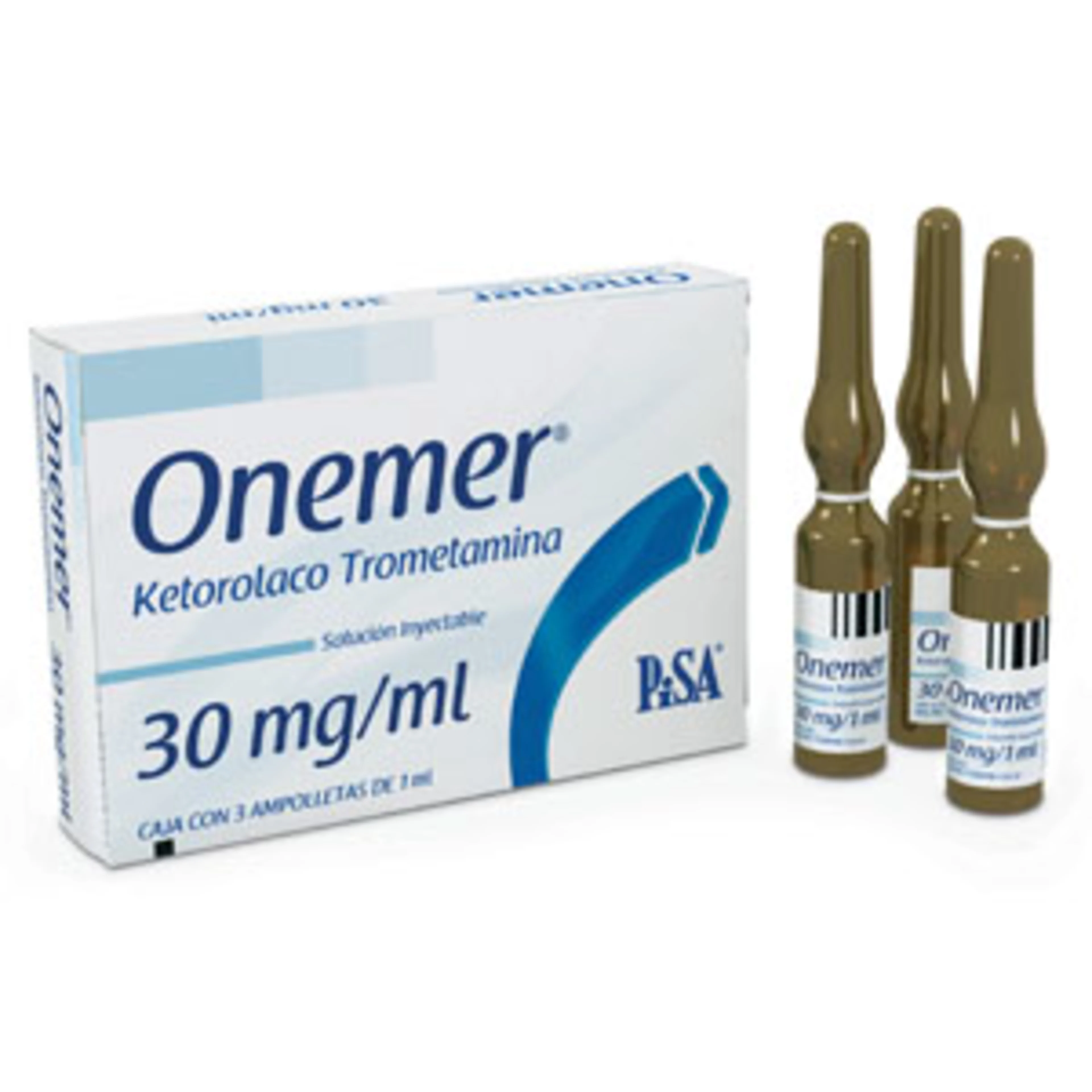 Onemer ketorolaco 30 mg con 3 solución inyectable