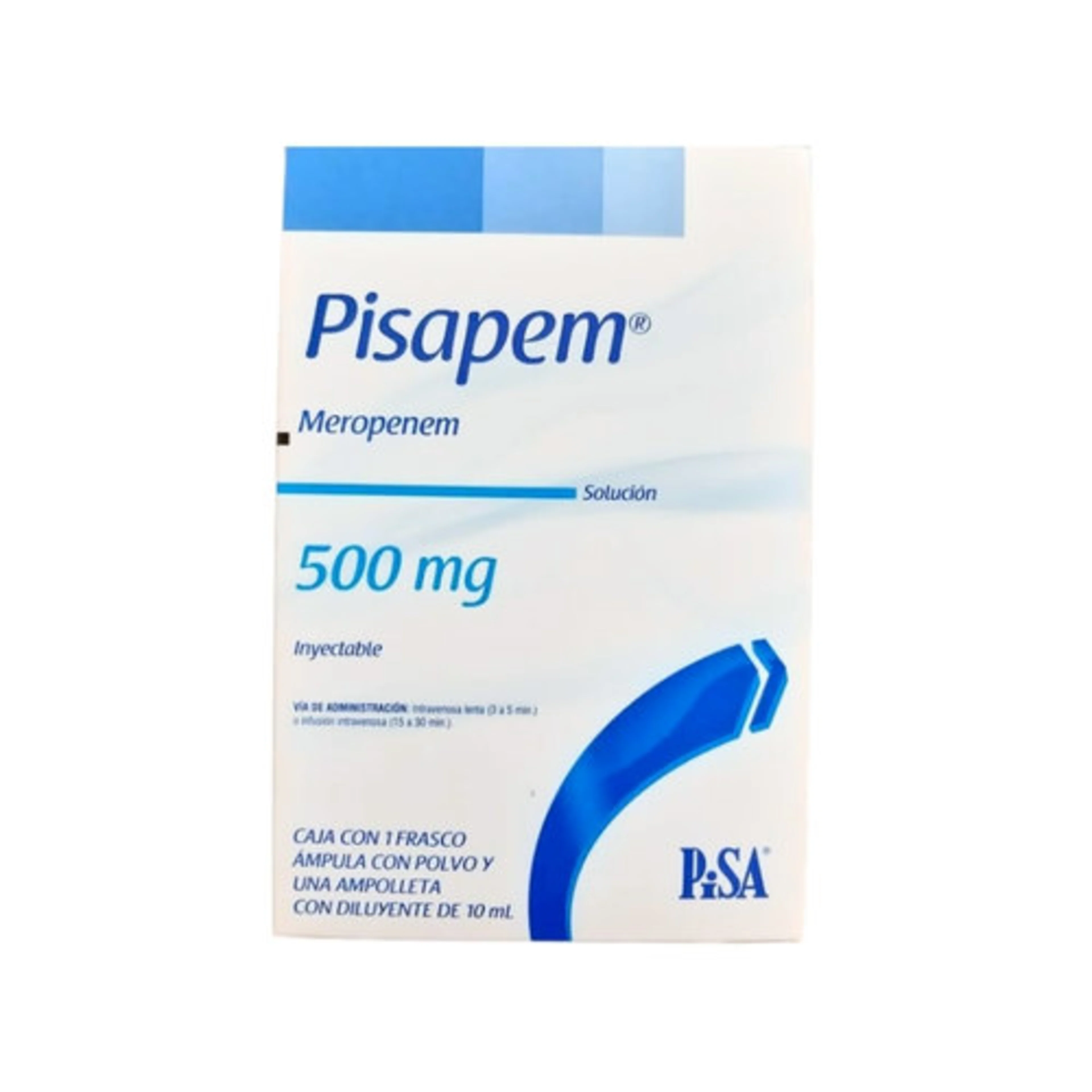 Pisapem Meropenem 500 Mg Con 1 Frasco Ámpula