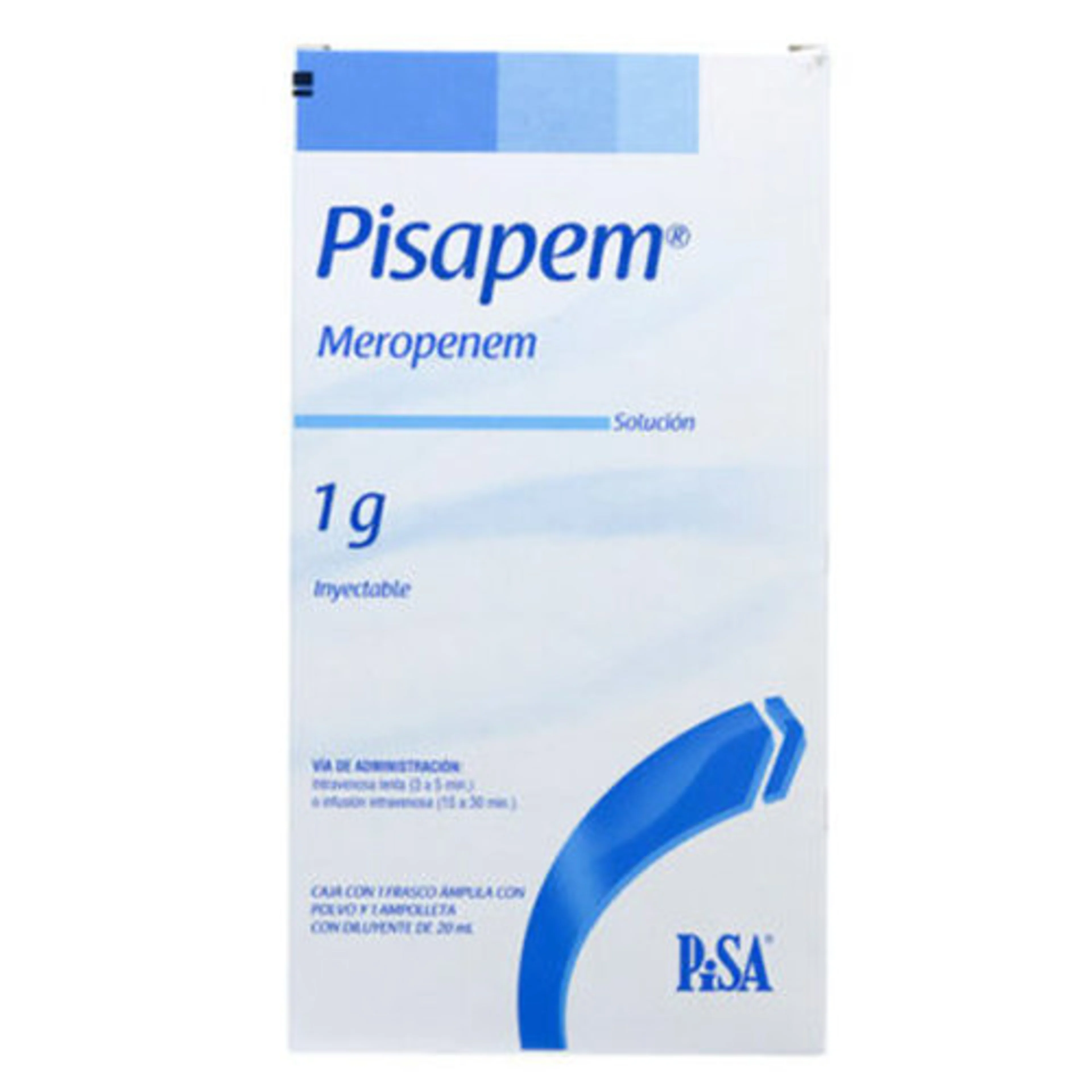 Pisapem Meropenem 1 G Con 1 Ampolleta