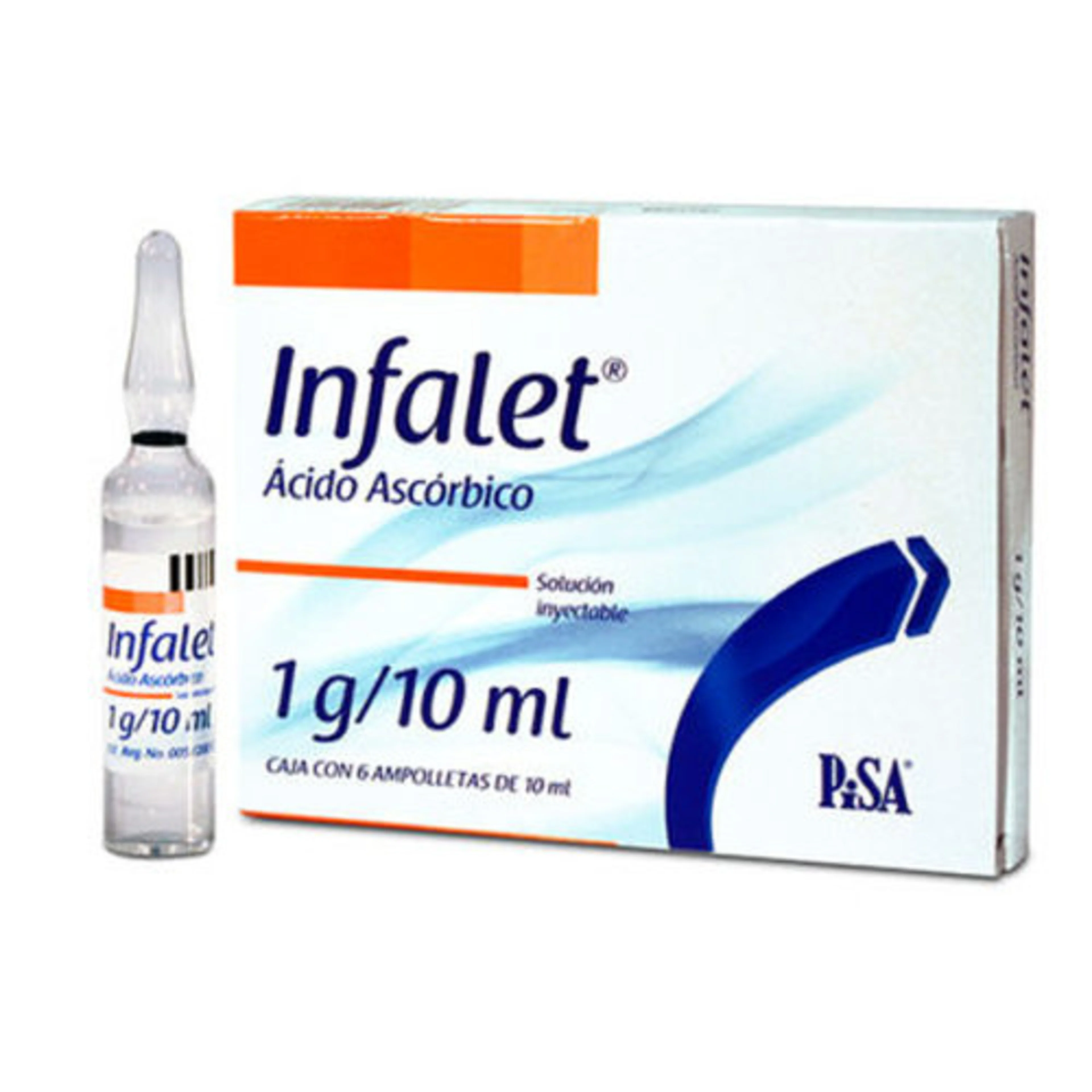 Infalet 1G/10 Ml Con 6 Ampolletas
