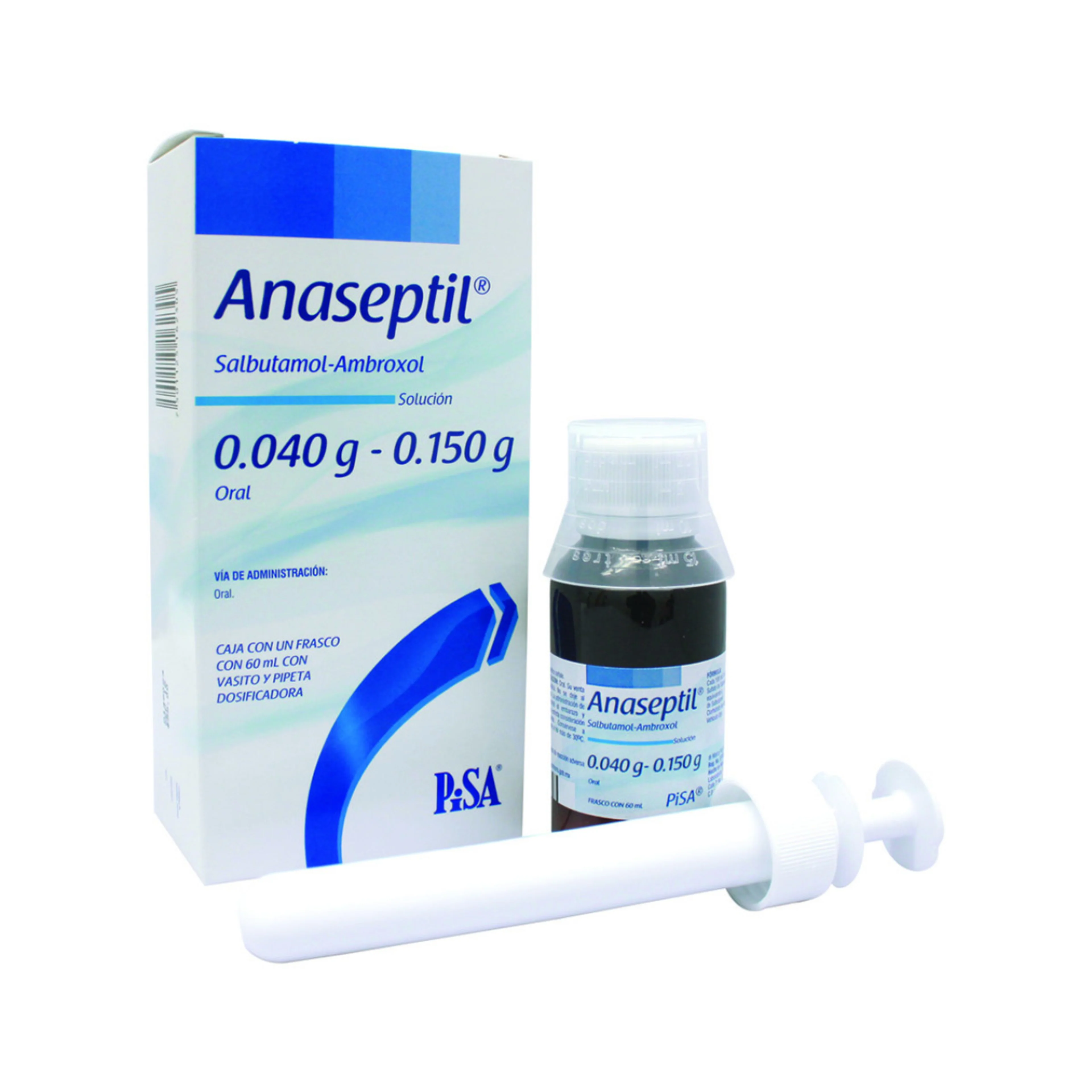 Anaseptil Salbutamol Ambroxol 0.040 G / 0.150 G Solución Con 60 Ml