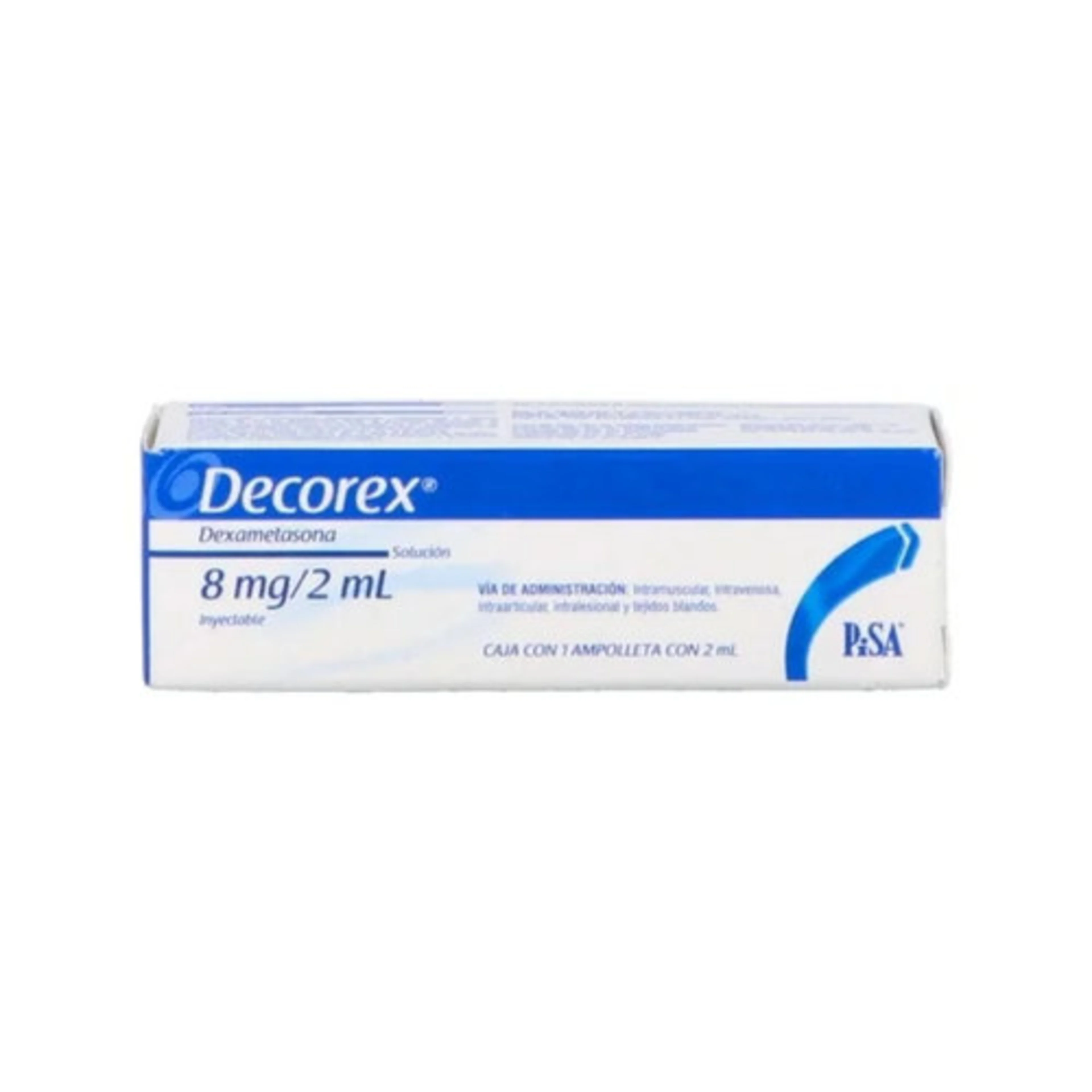 Decorex 8 Mg Solución Inyectable Con Ampolleta De 2 Ml