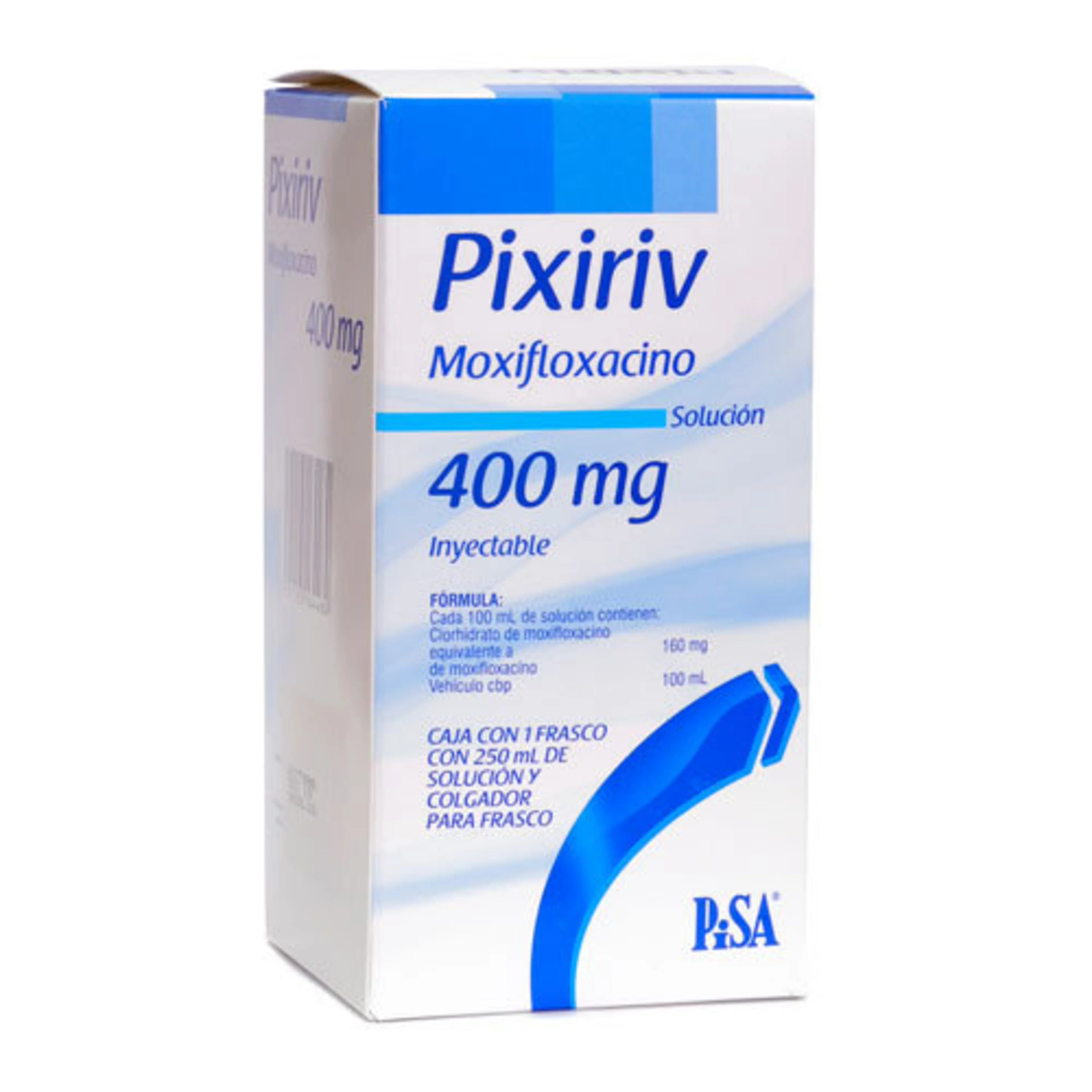 Pixiriv Moxifloxacino 400 Mg Suspención Con 250 Ml