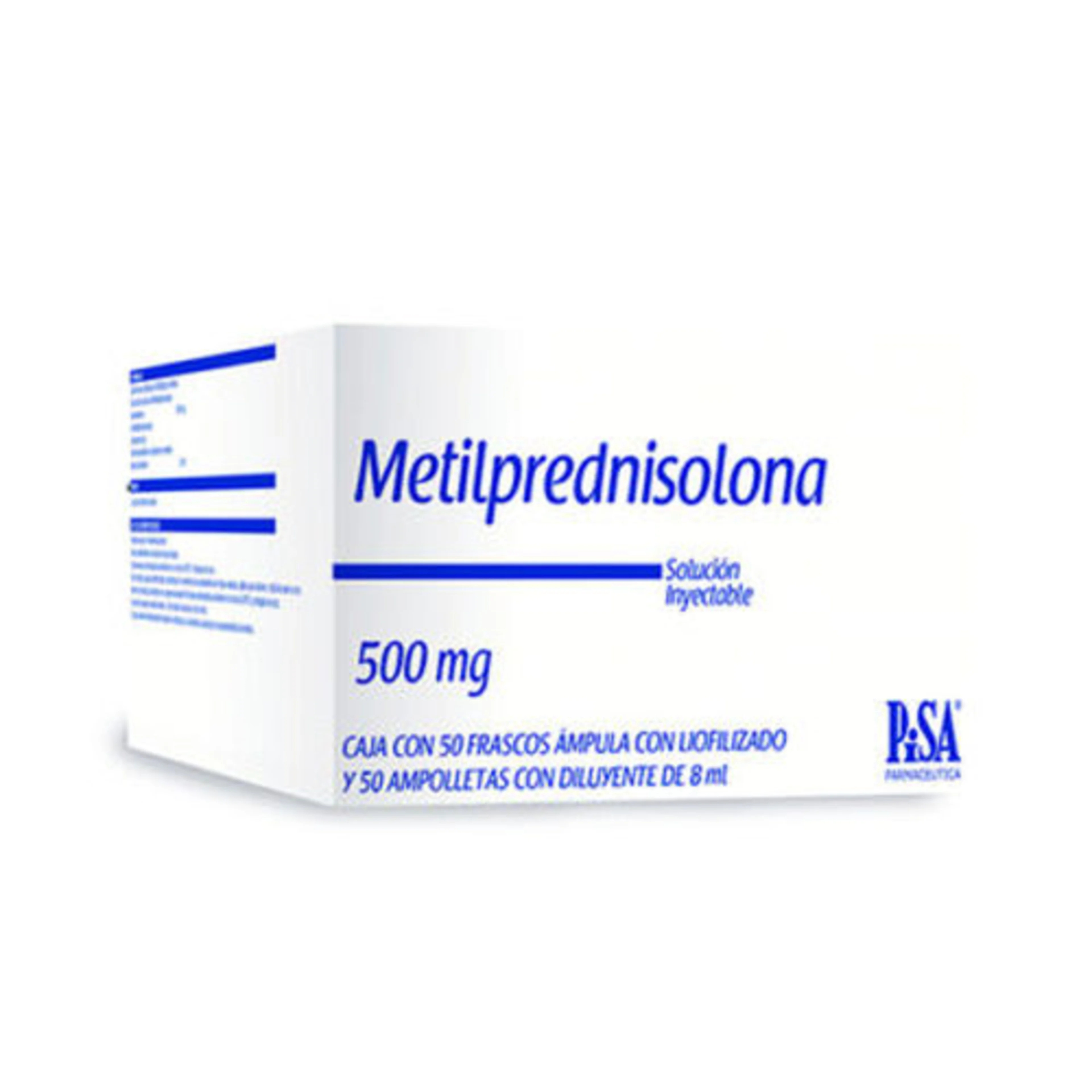 Metilprednisolona 500 Mg Con 50 Ampolletas