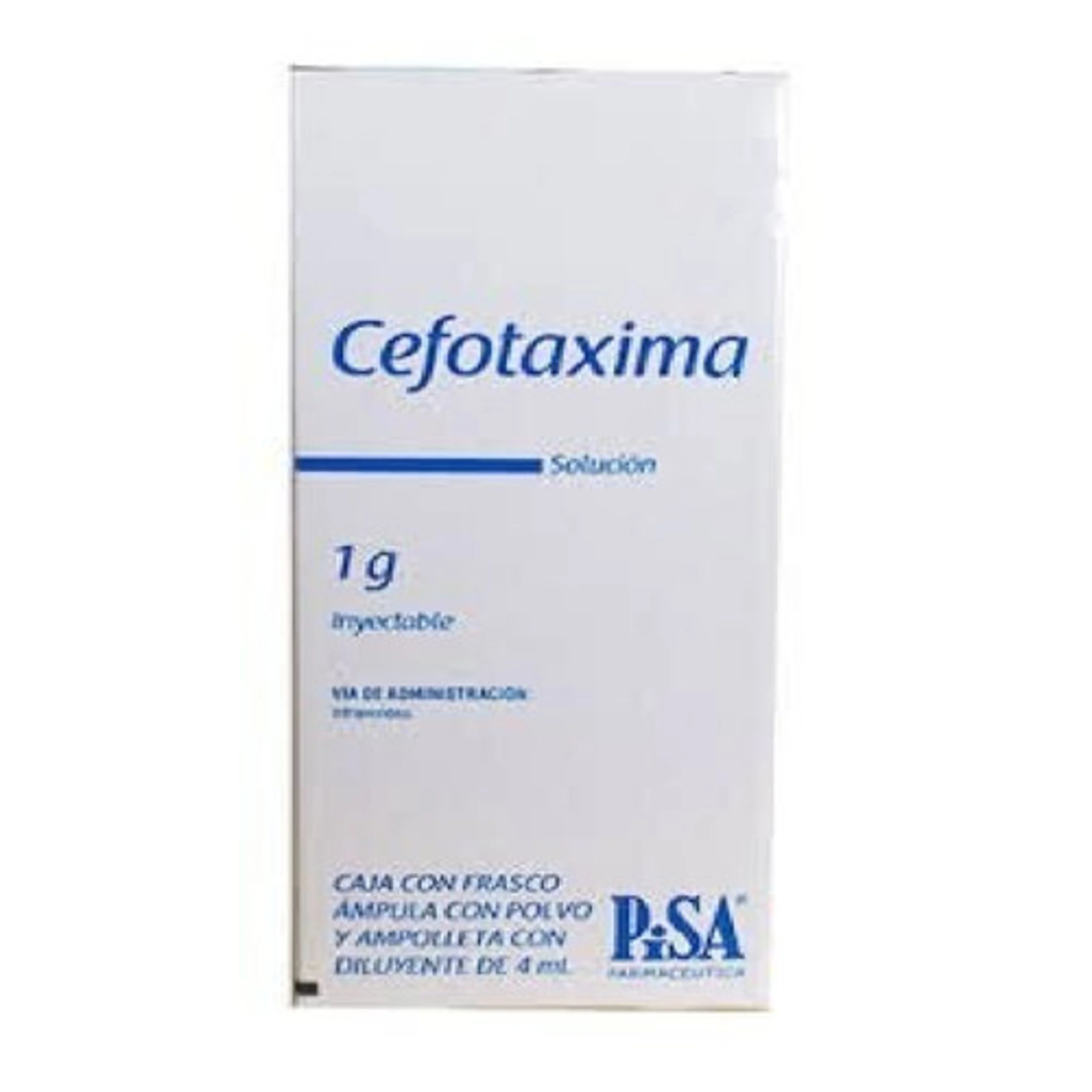 Cefotaxima 1 G Con 4 Ml