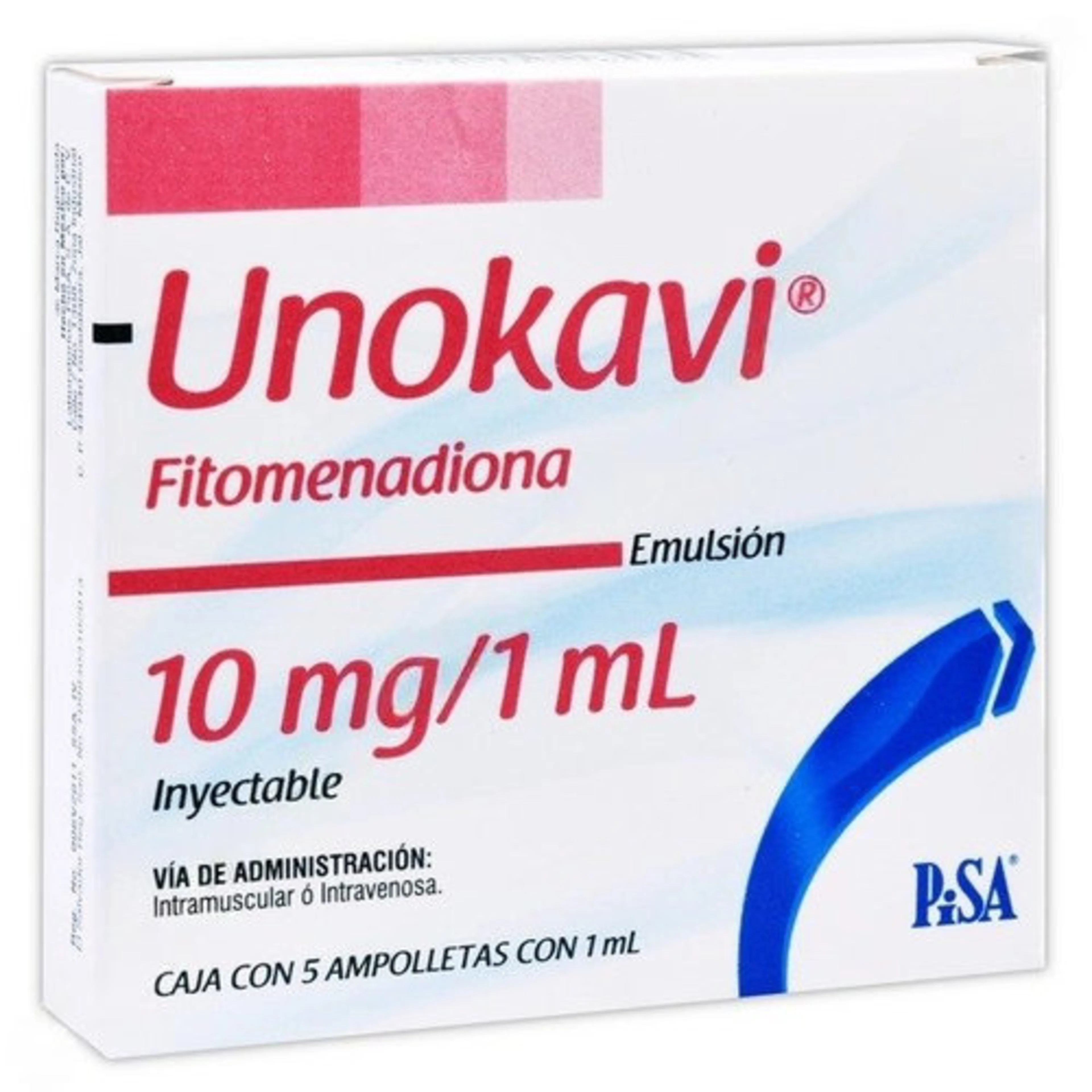 Unokavi 10 Mg/1 Ml Con 5 Ampolletas De 1 Ml