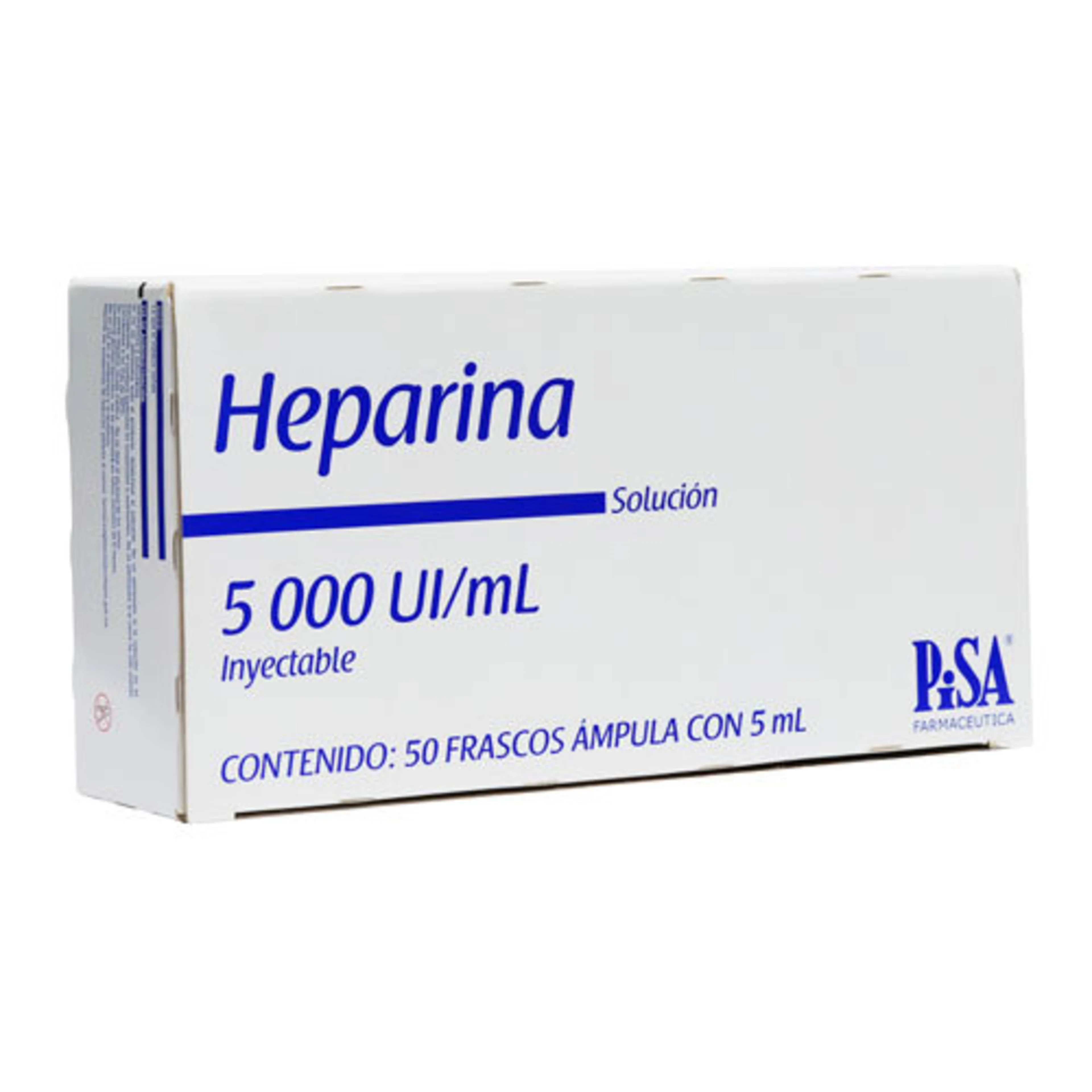 Heparina Sódica 5000 Ui/Ml Con 50 Ampolletas