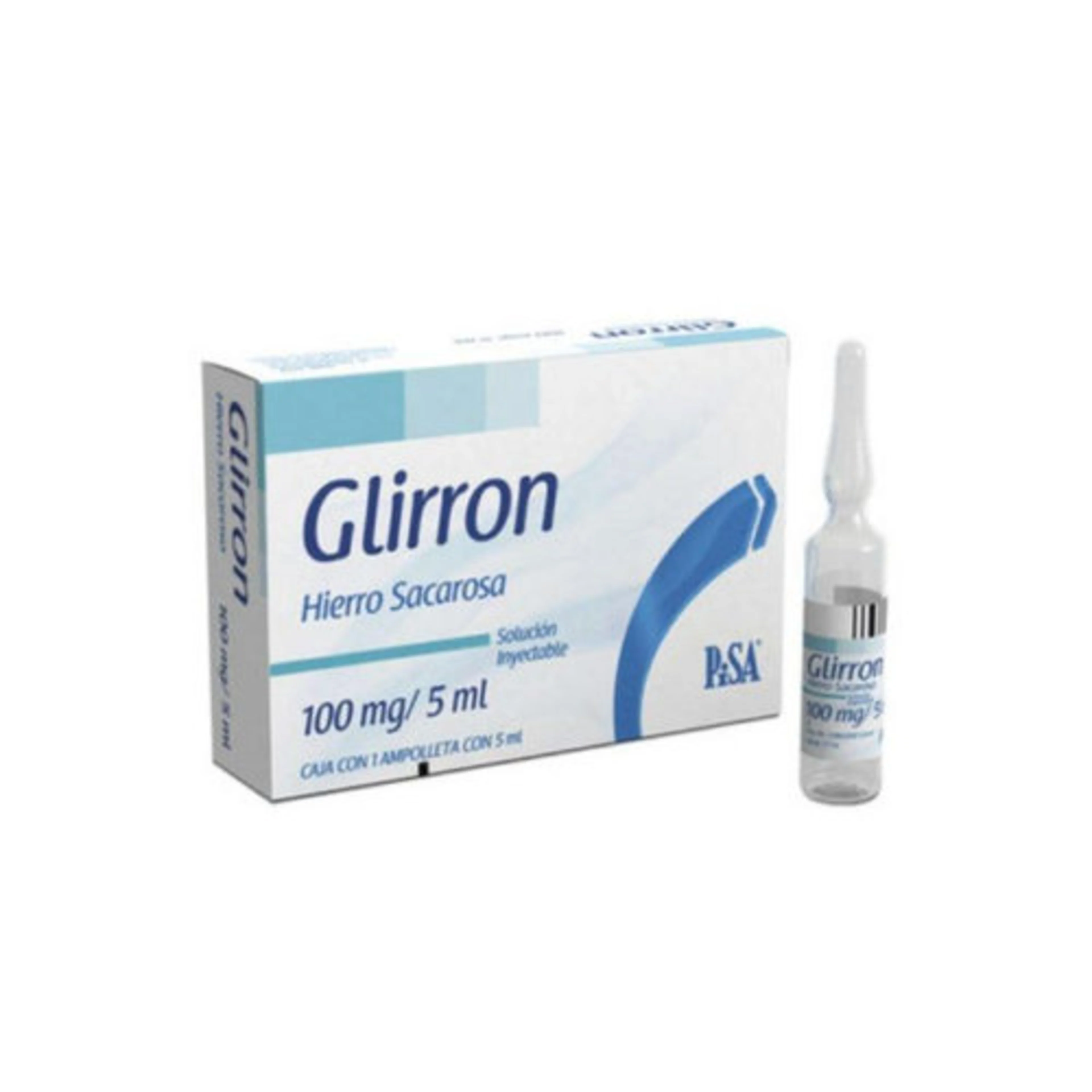 Glirron 100 Mg/5 Ml Con 1 Ampolleta