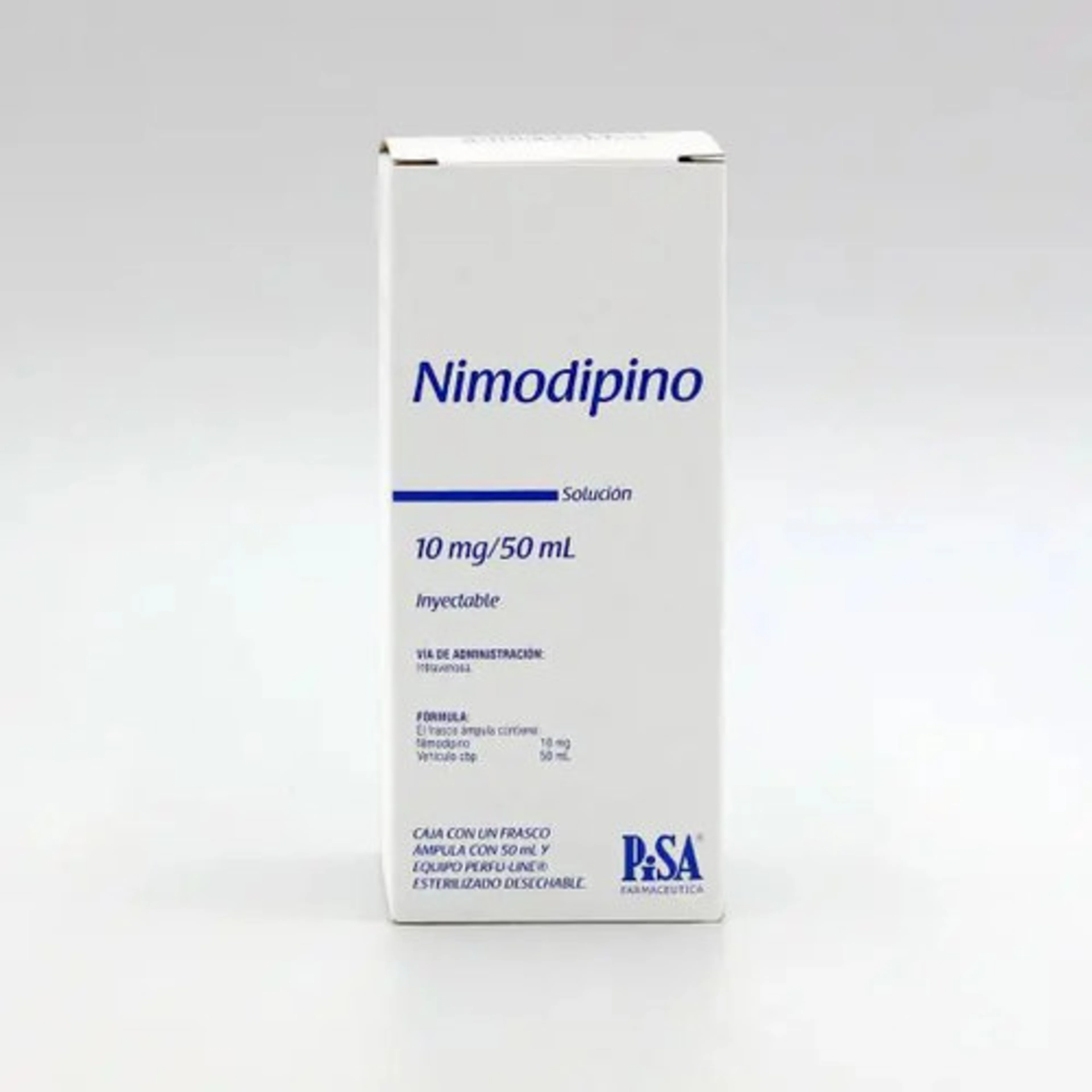 Nimodipino 10 Mg/50 Ml Con 1 Ampolleta