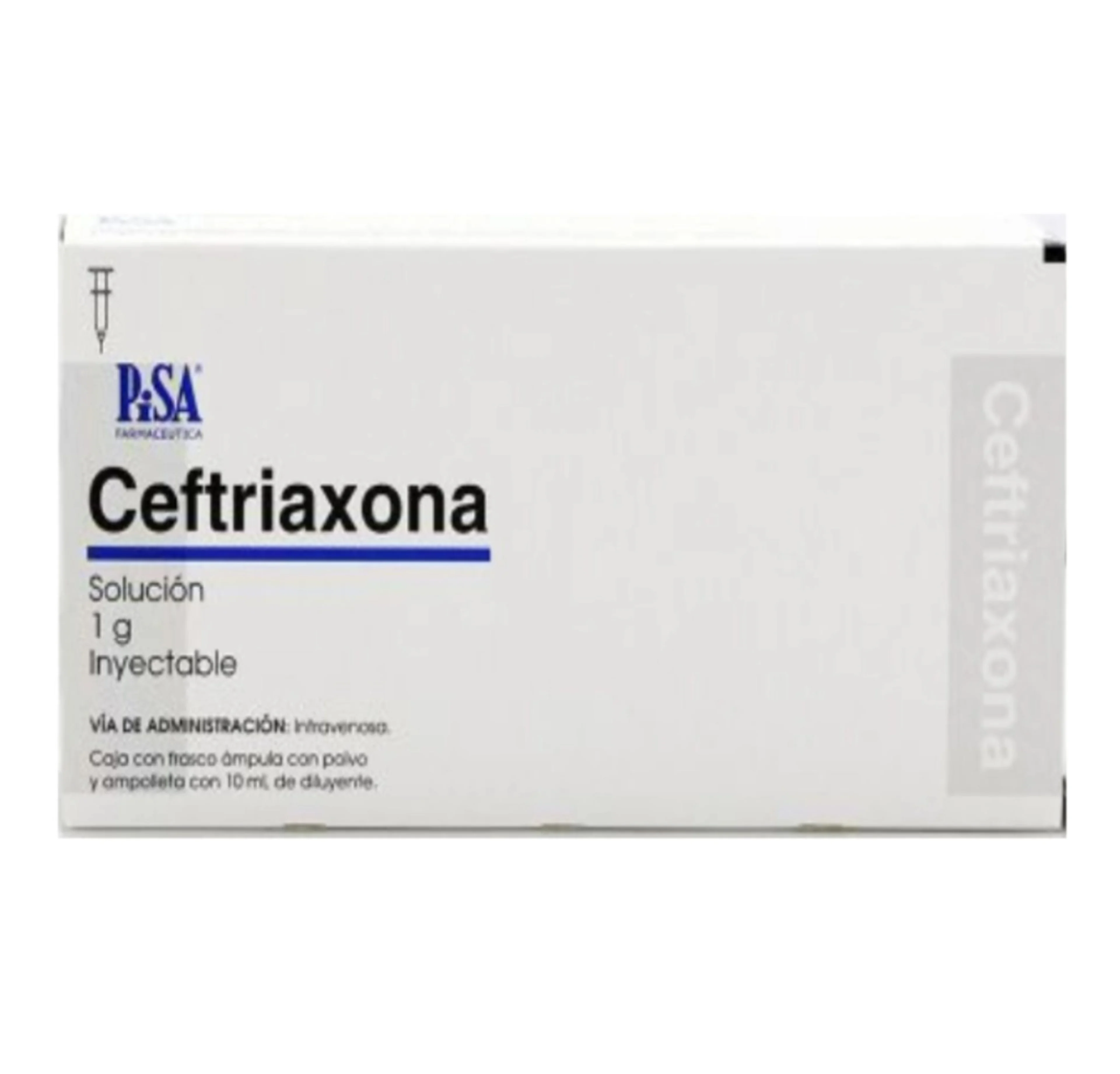 Ceftriaxona Gi Solucion Inyectable 1 Gr