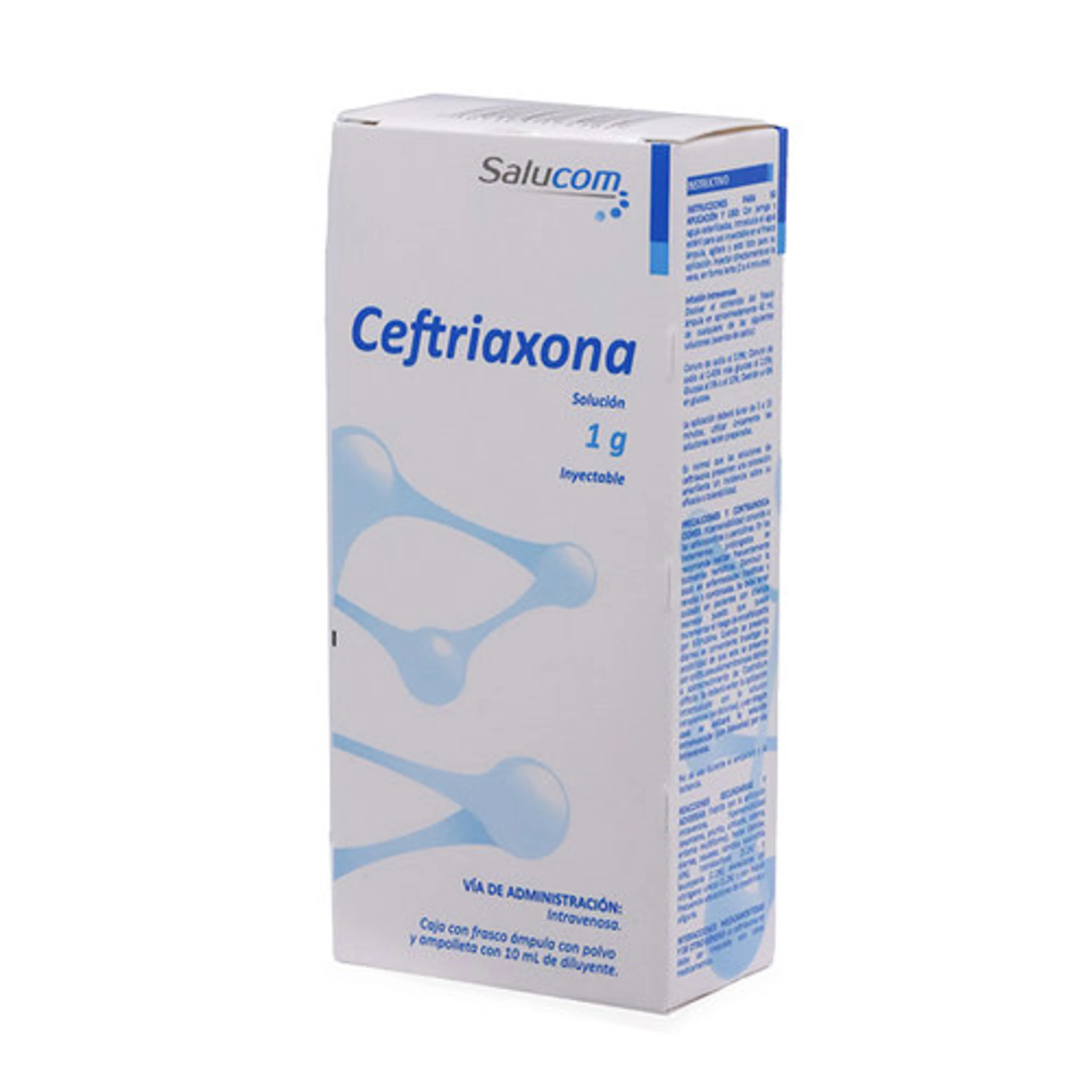Ceftriaxona 1 G Ampolleta