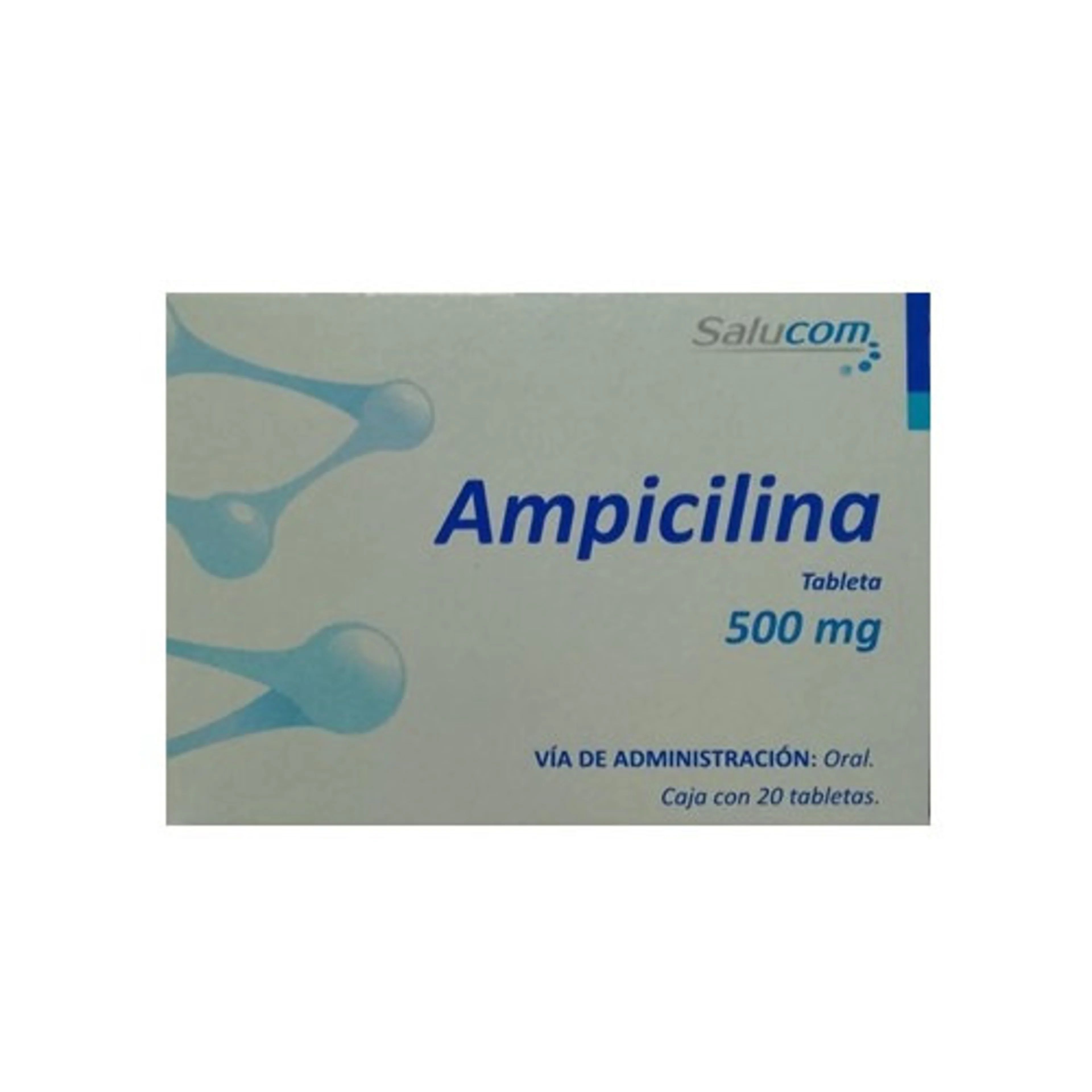 Ampicilina 500 Mg Con 20 Tabletas