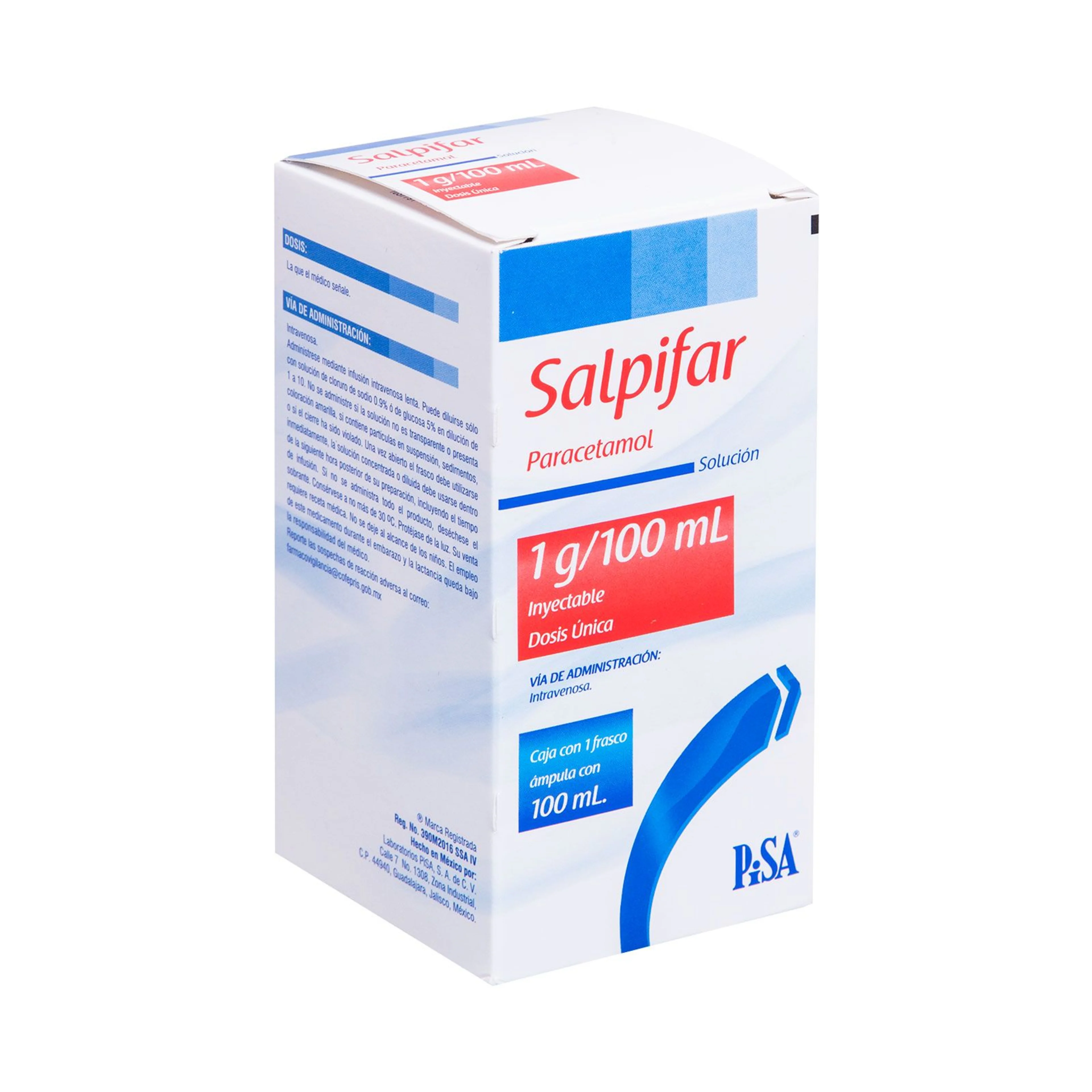 Salpifar 1 G Con Frasco Ámpula 100 Ml