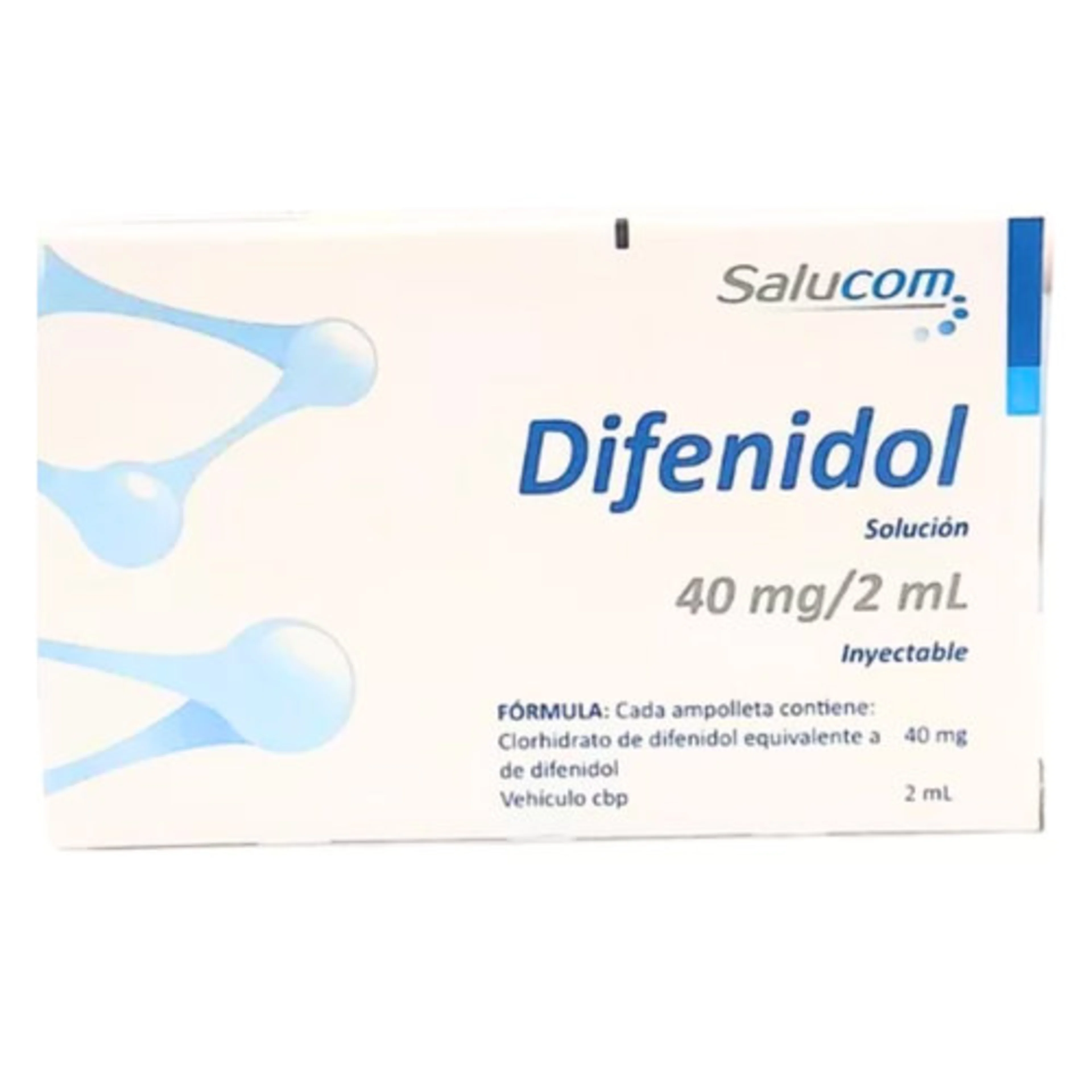 Difenidol 40 Mg/2Ml Con 2 Ampolletas