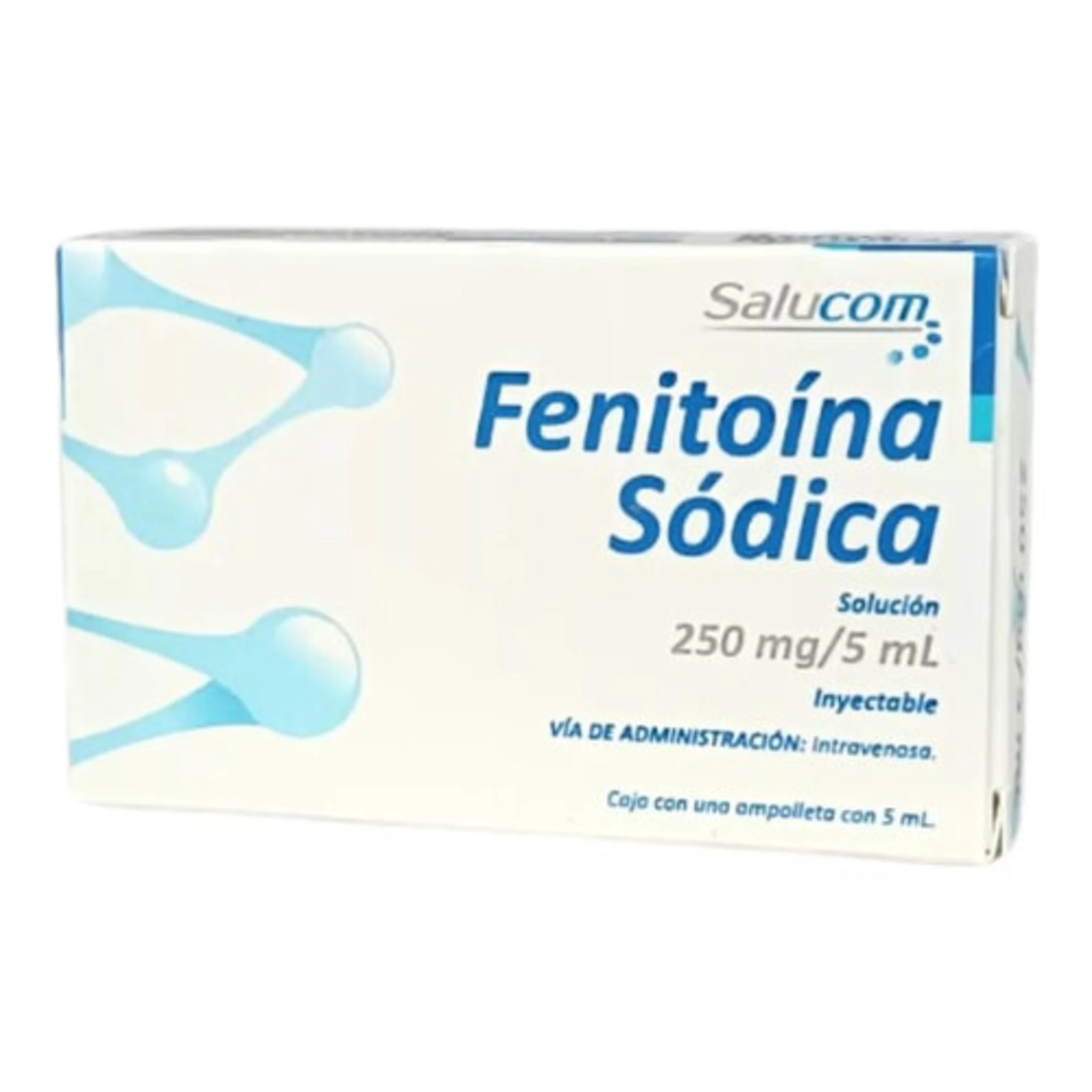 Fenitoína 250Mg/5Ml Con 1 Ampolleta