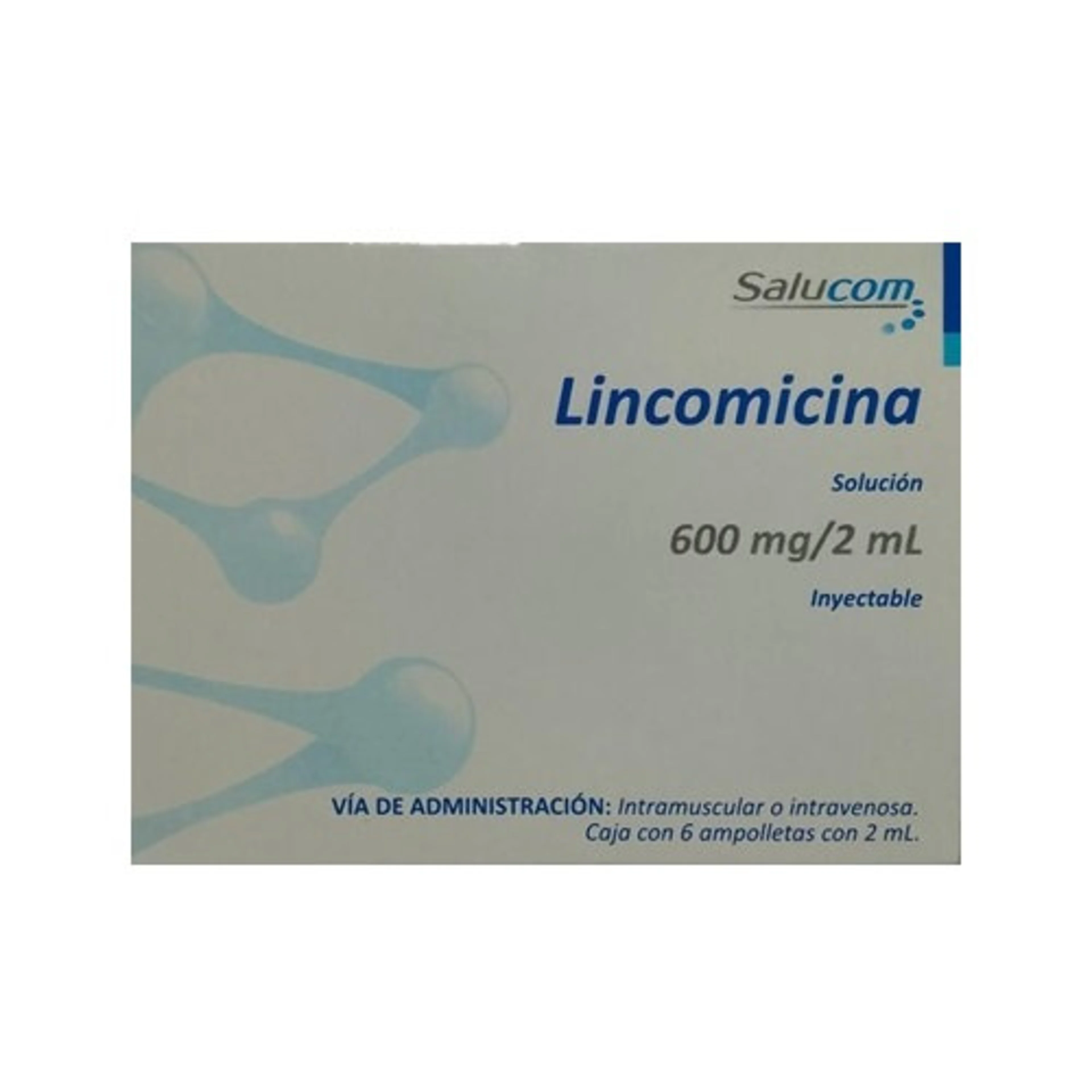 Lincomicina 600Mg/2Ml Con 6 Ampolletas