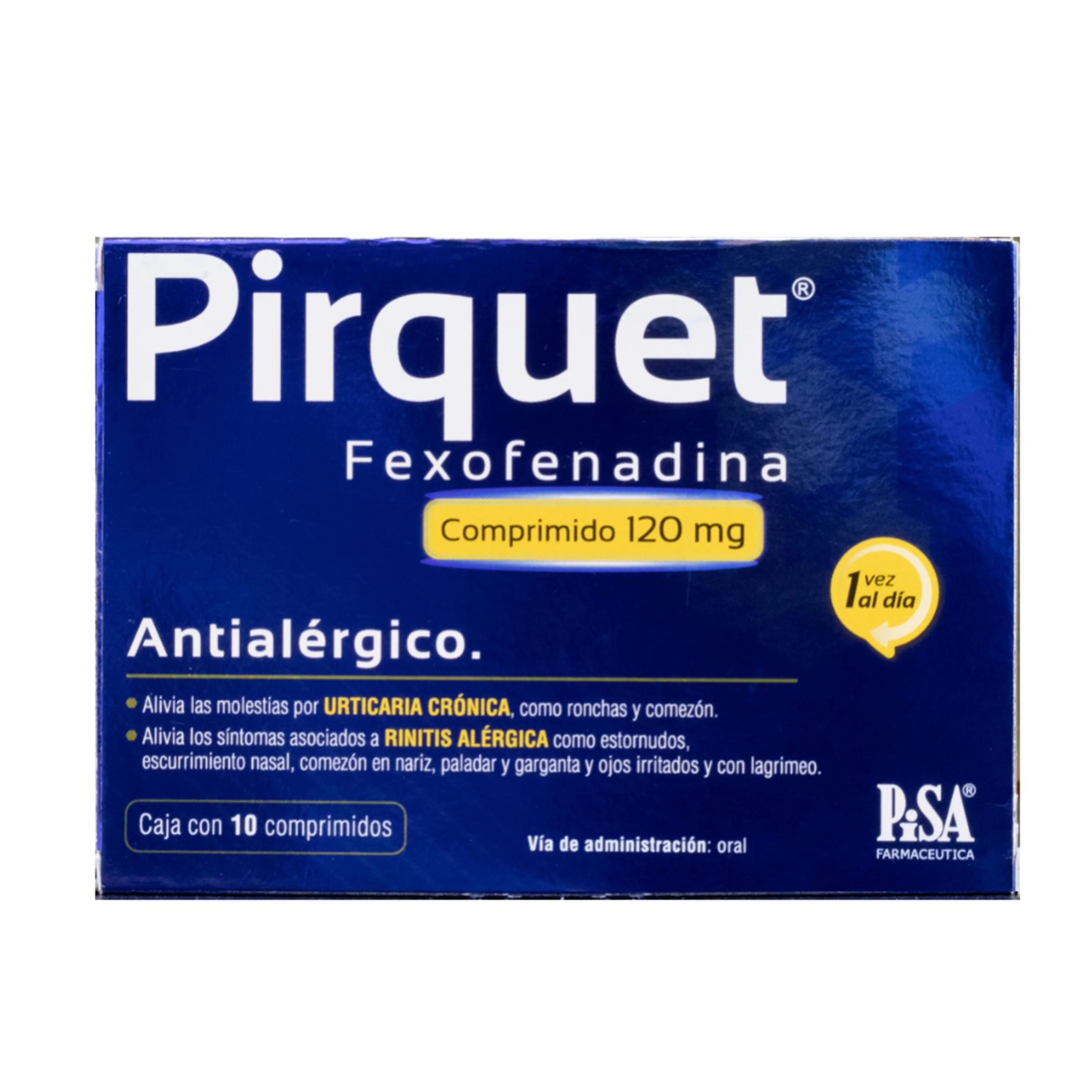 Pirquet 120 Mg Con 10 Comprimidos