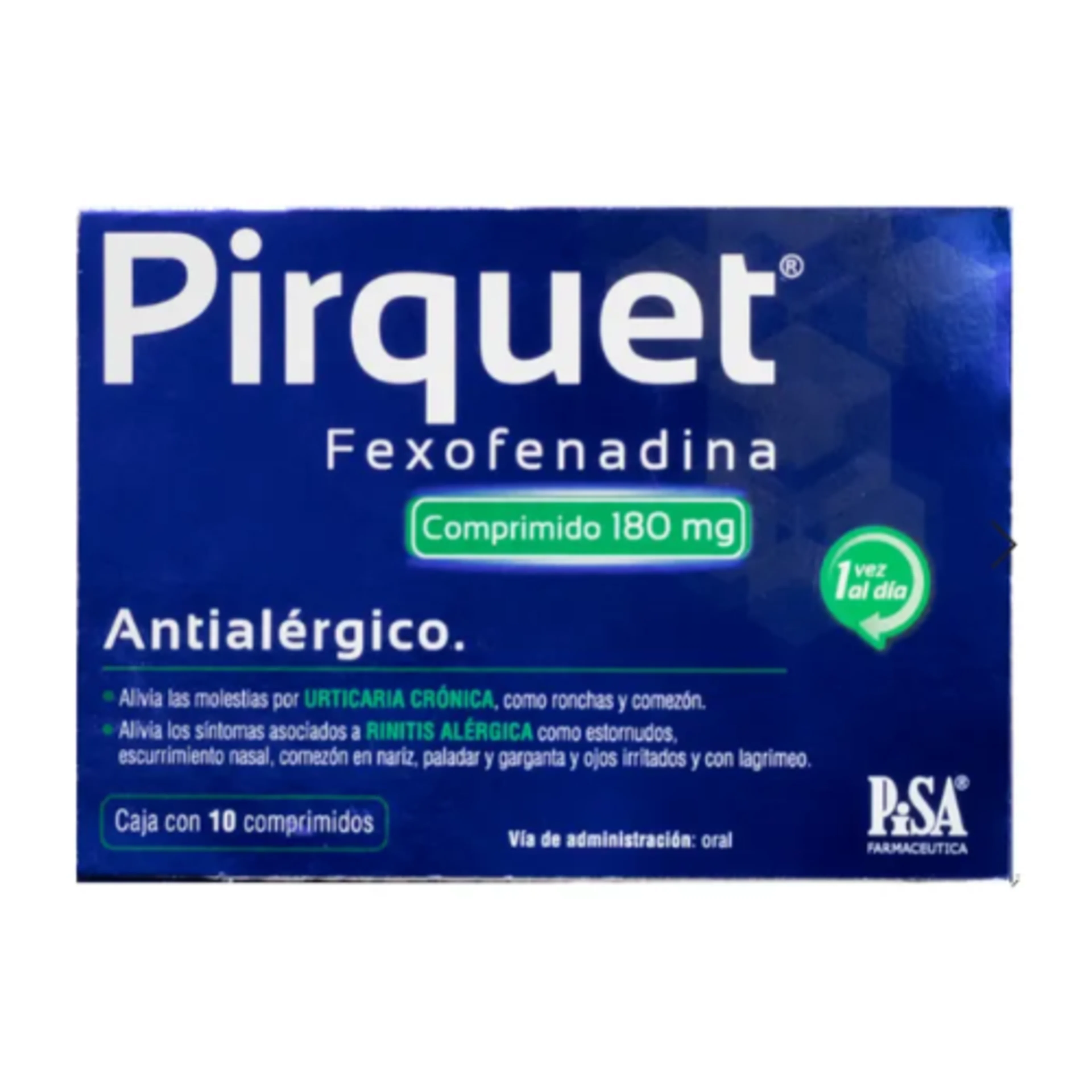 Pirquet 180 Mg Con 10 Comprimidos