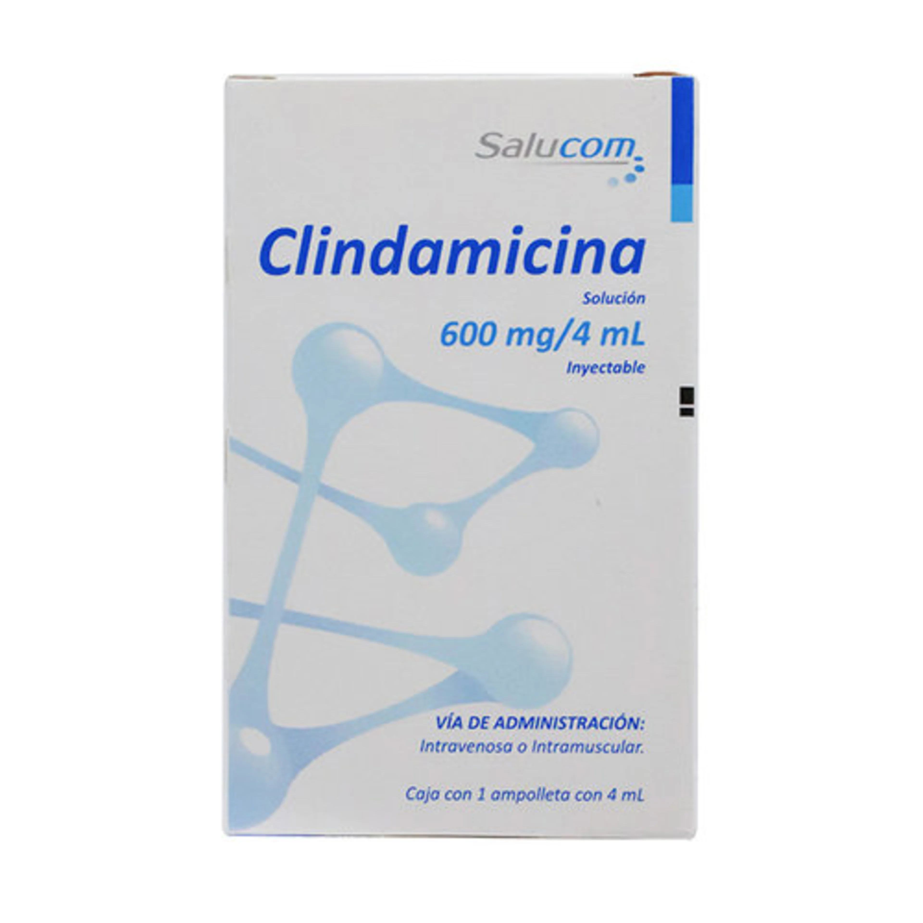 Clindamicina 600 Mg/4 Ml Ampolleta