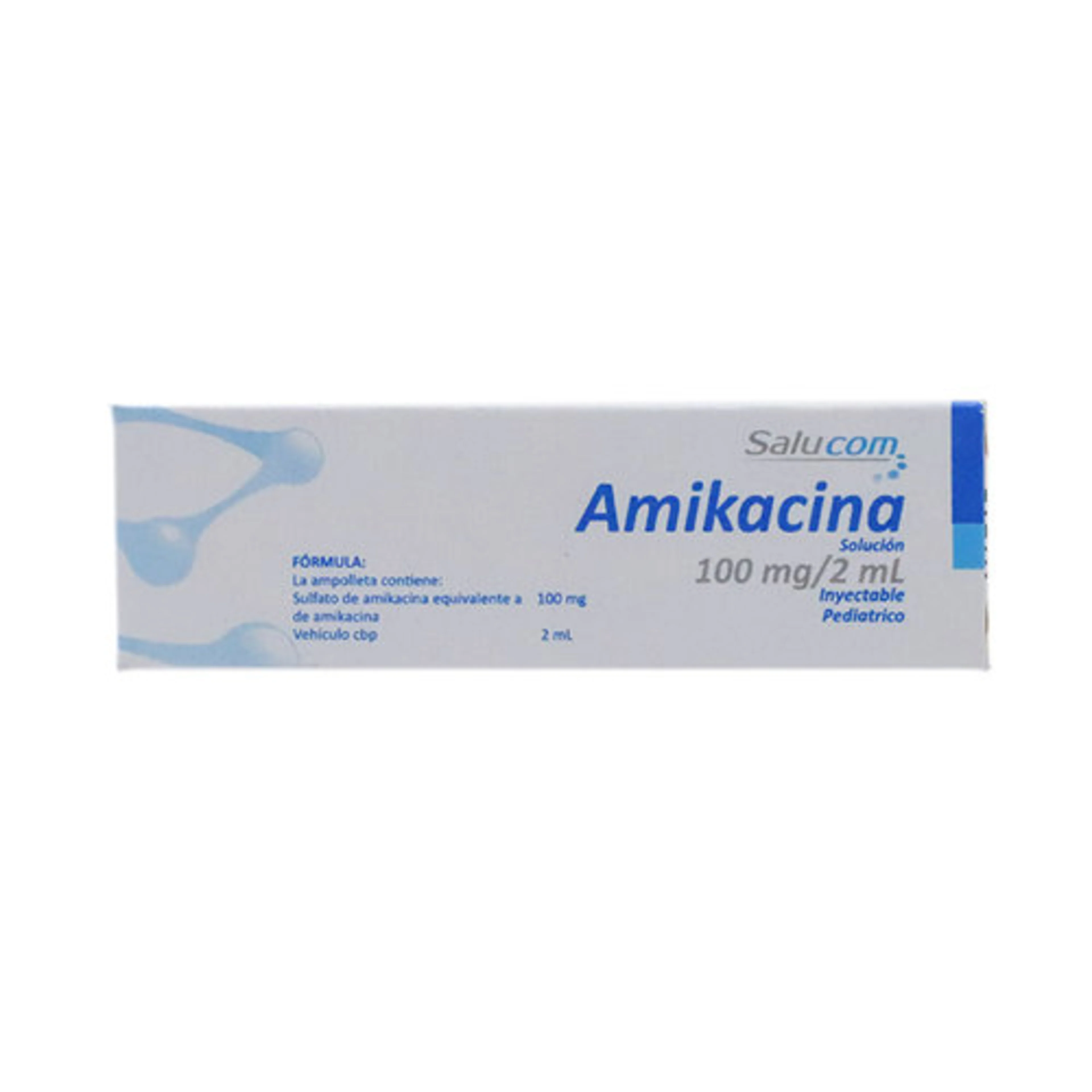 Amikacina 100 Mg/2 Ml Ampolleta