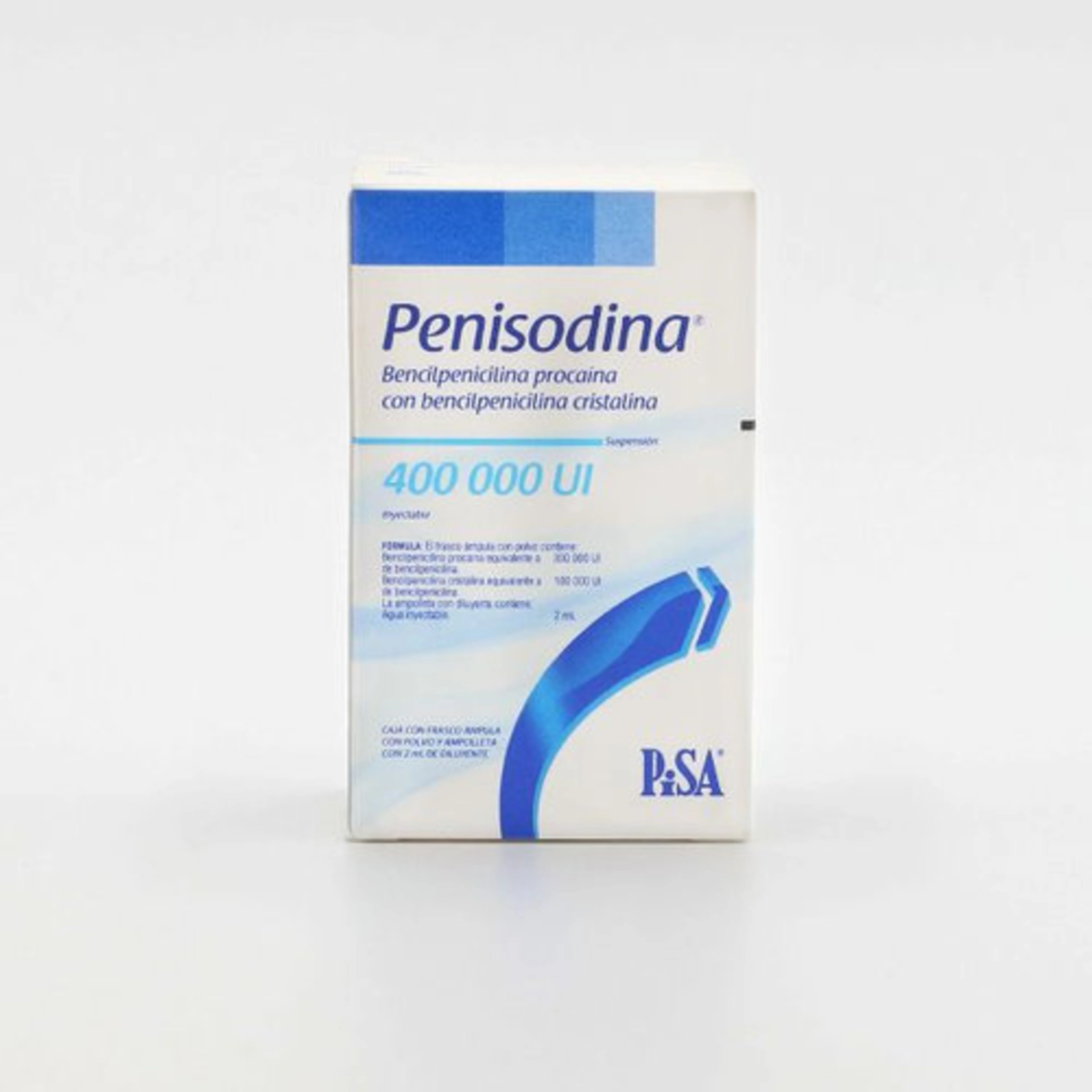 Penisodina Bencilpenicilina Procaina Bencilpenicilina Cristalina 400000 Ui Con 1 Ampolleta