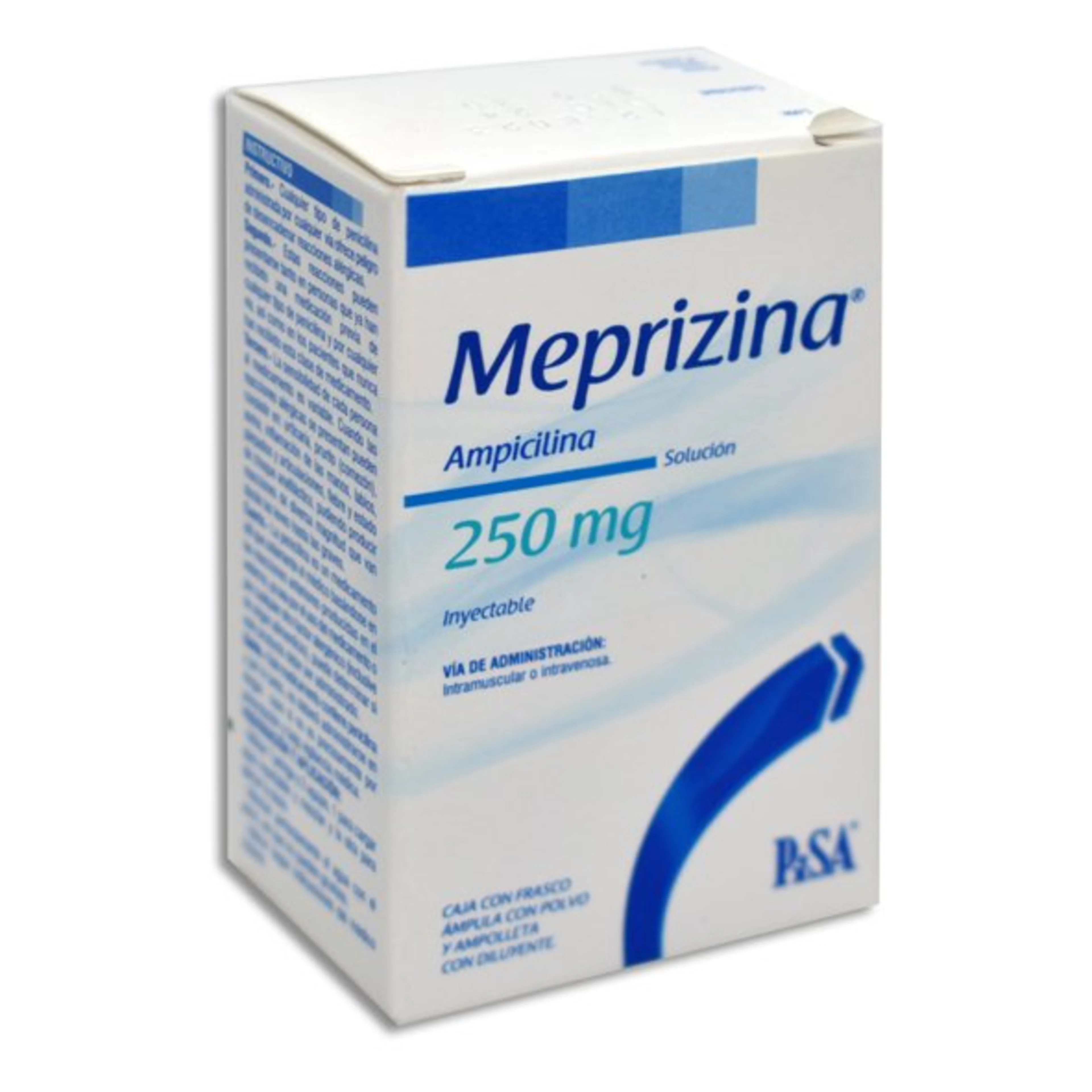 Meprizina Ampicilina 250 Mg Solución Inyectable